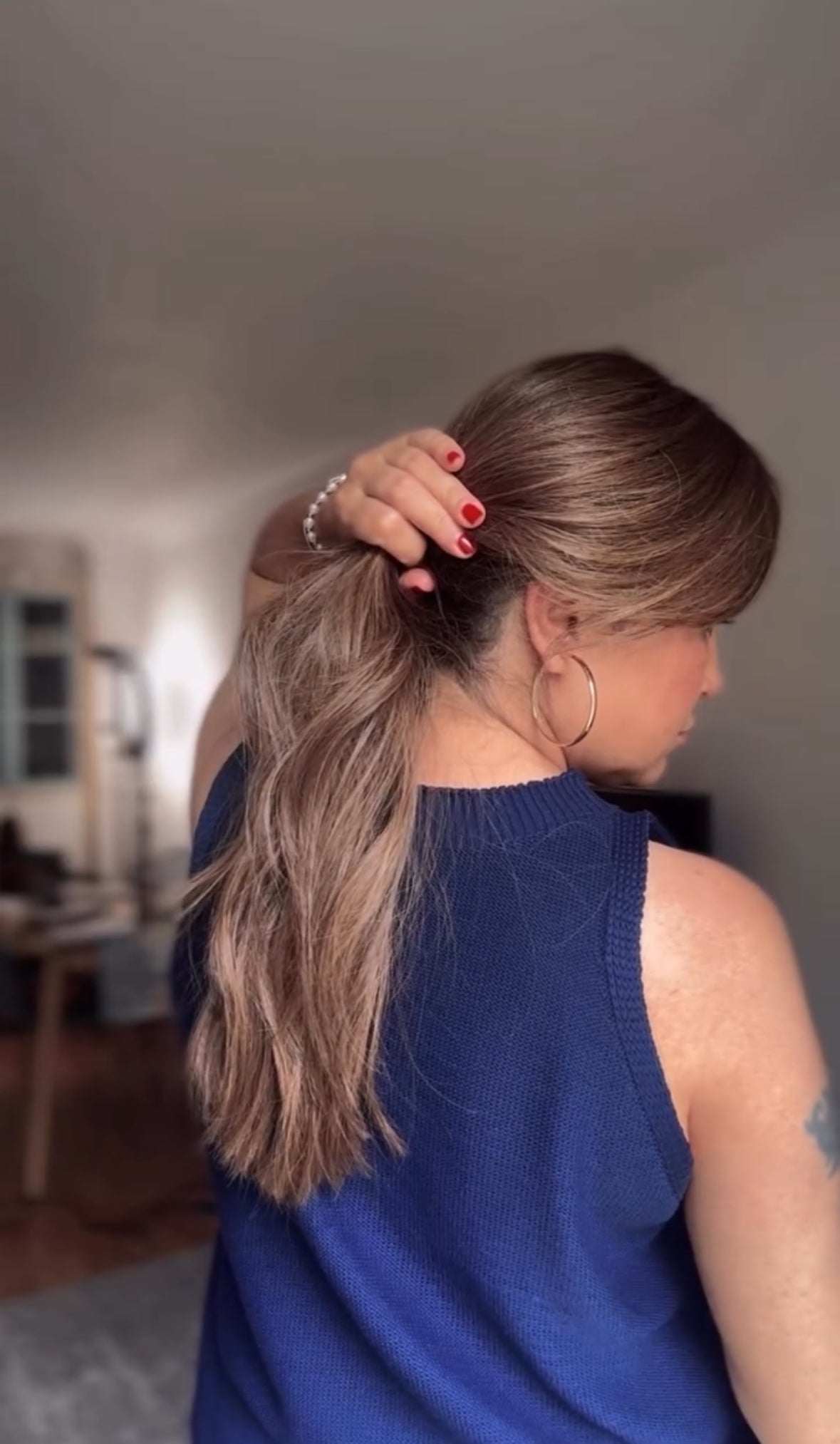 Featherlite Light Brown Topper With Soft Balayage