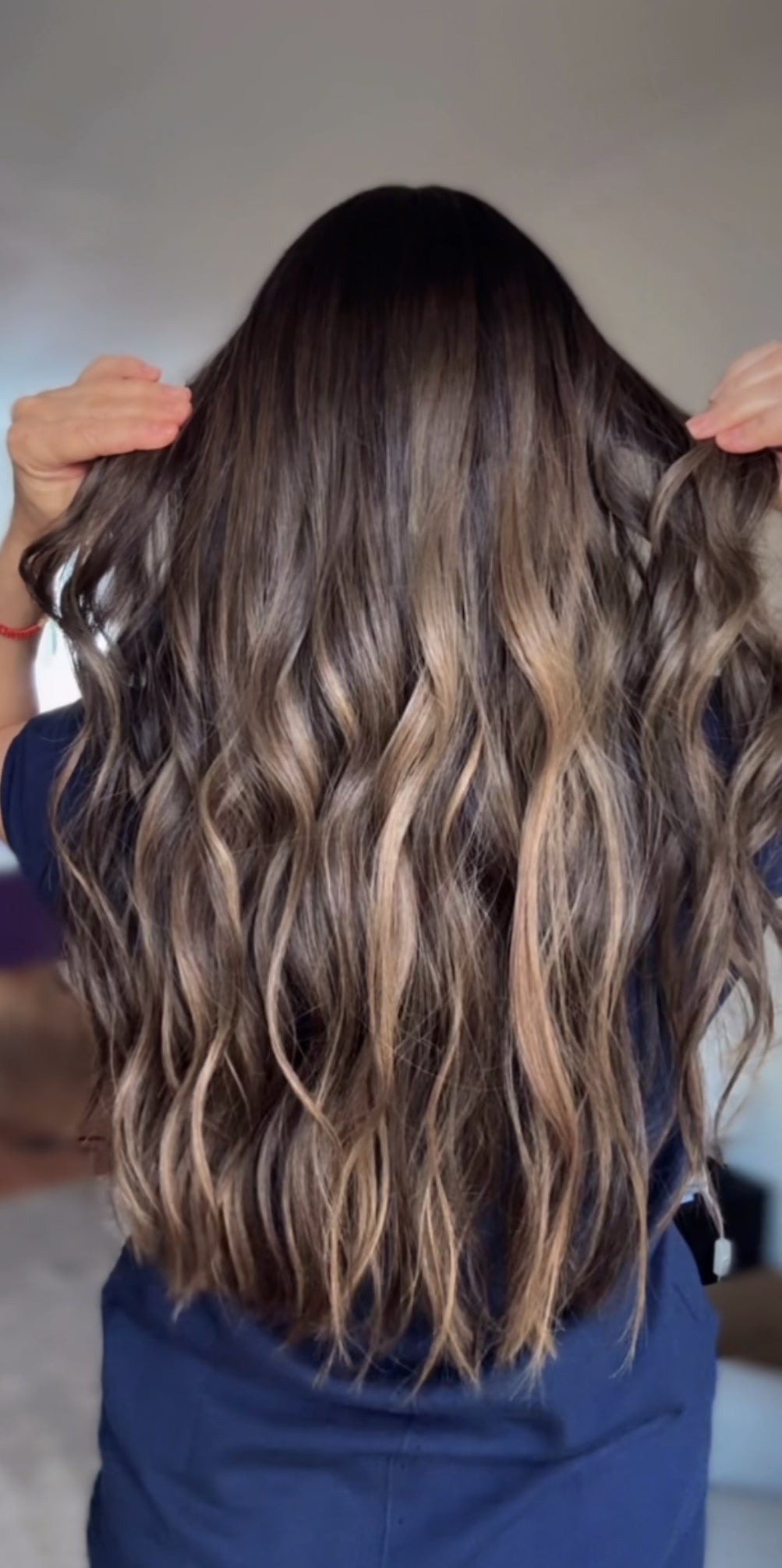 FEATHERLITE ASHY RIBBON BALAYAGE TOPPER