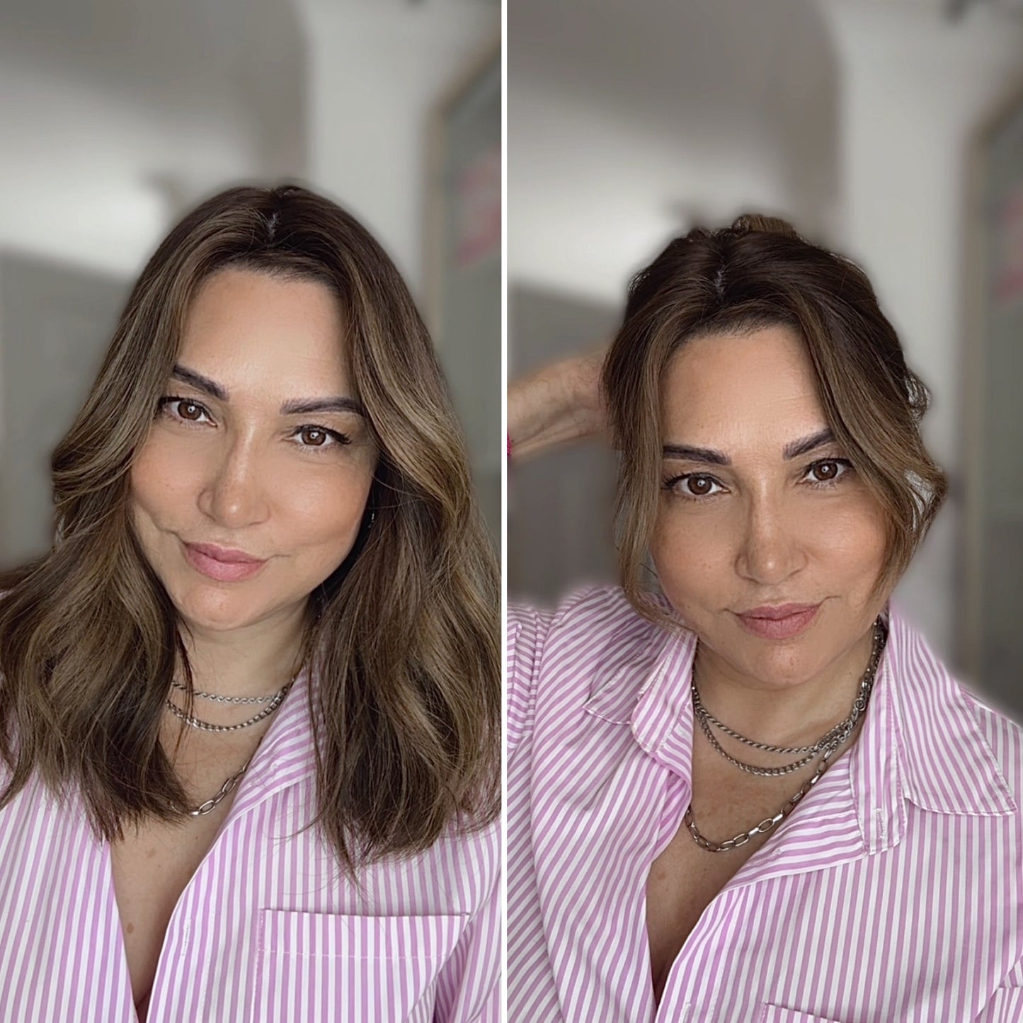 FEATHERLITE WARM BROWN BALAYAGE TOPPER