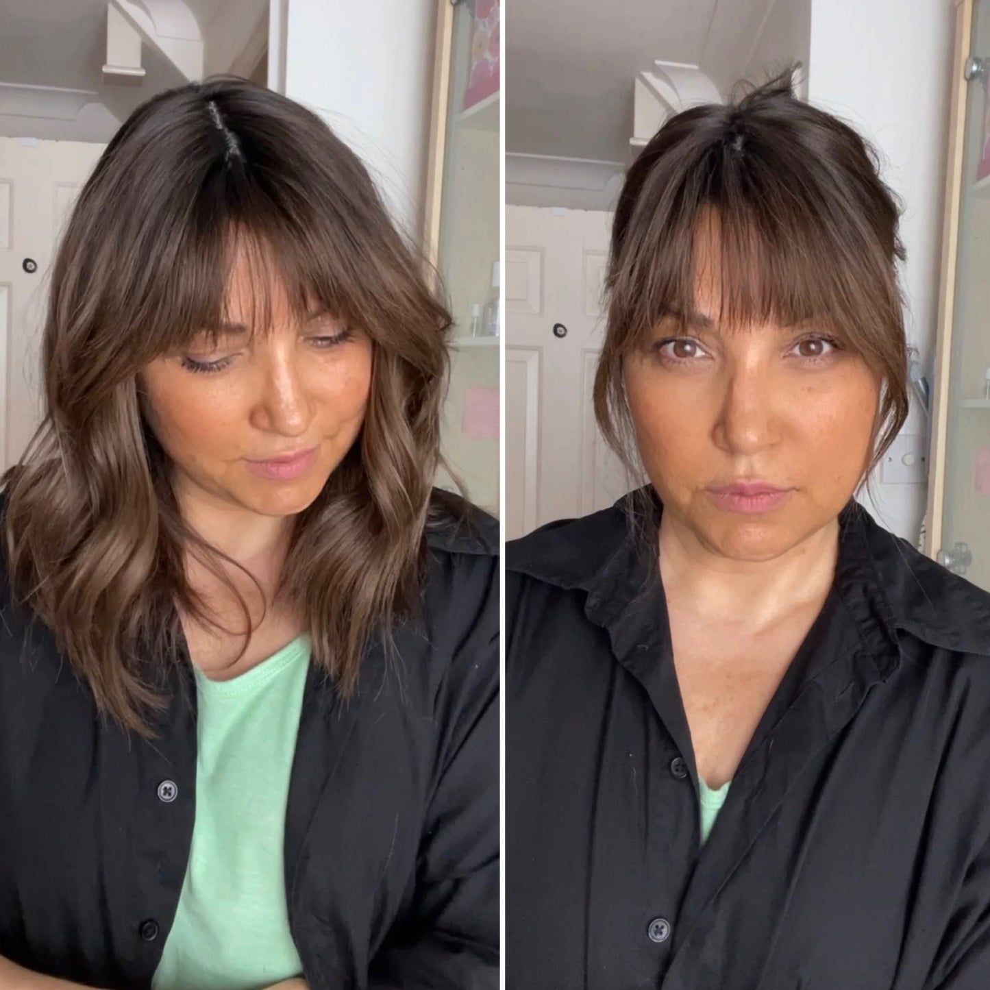 FEATHERLITE MEDIUM BROWN TOPPER WITH DARKER ROOT
