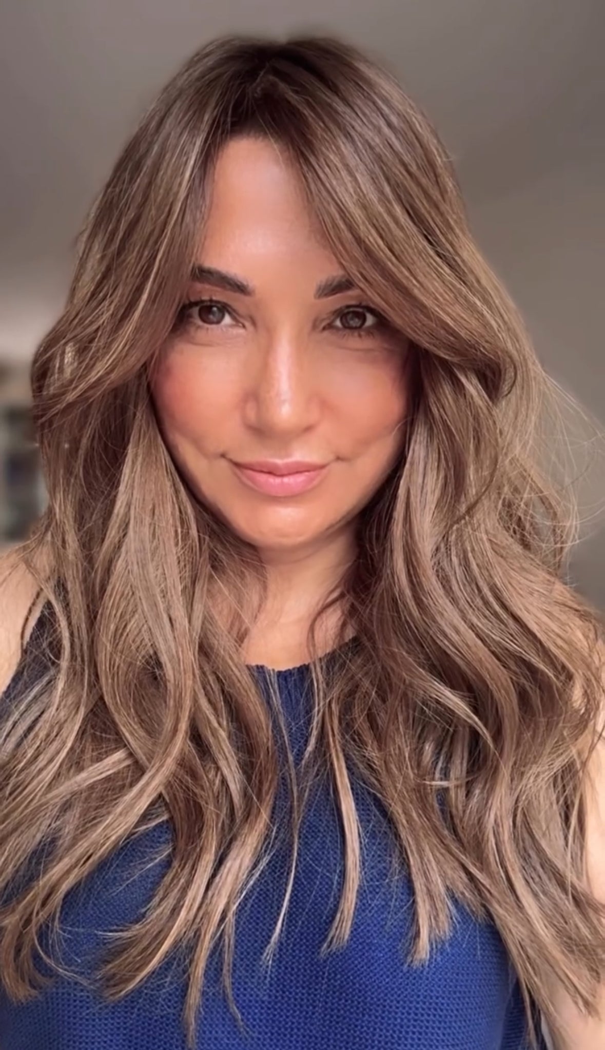Featherlite Light Brown Topper With Soft Balayage