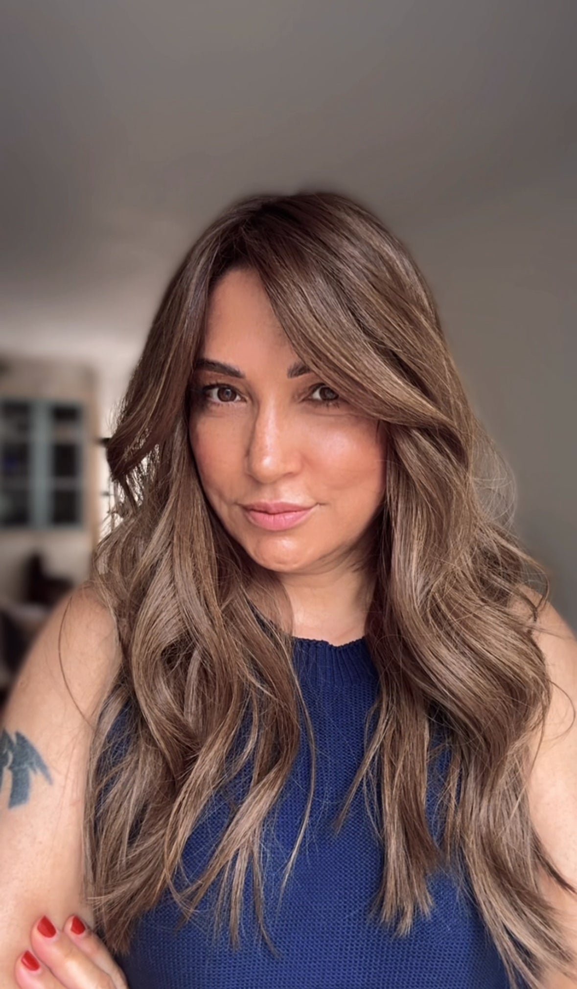 Featherlite Light Brown Topper With Soft Balayage