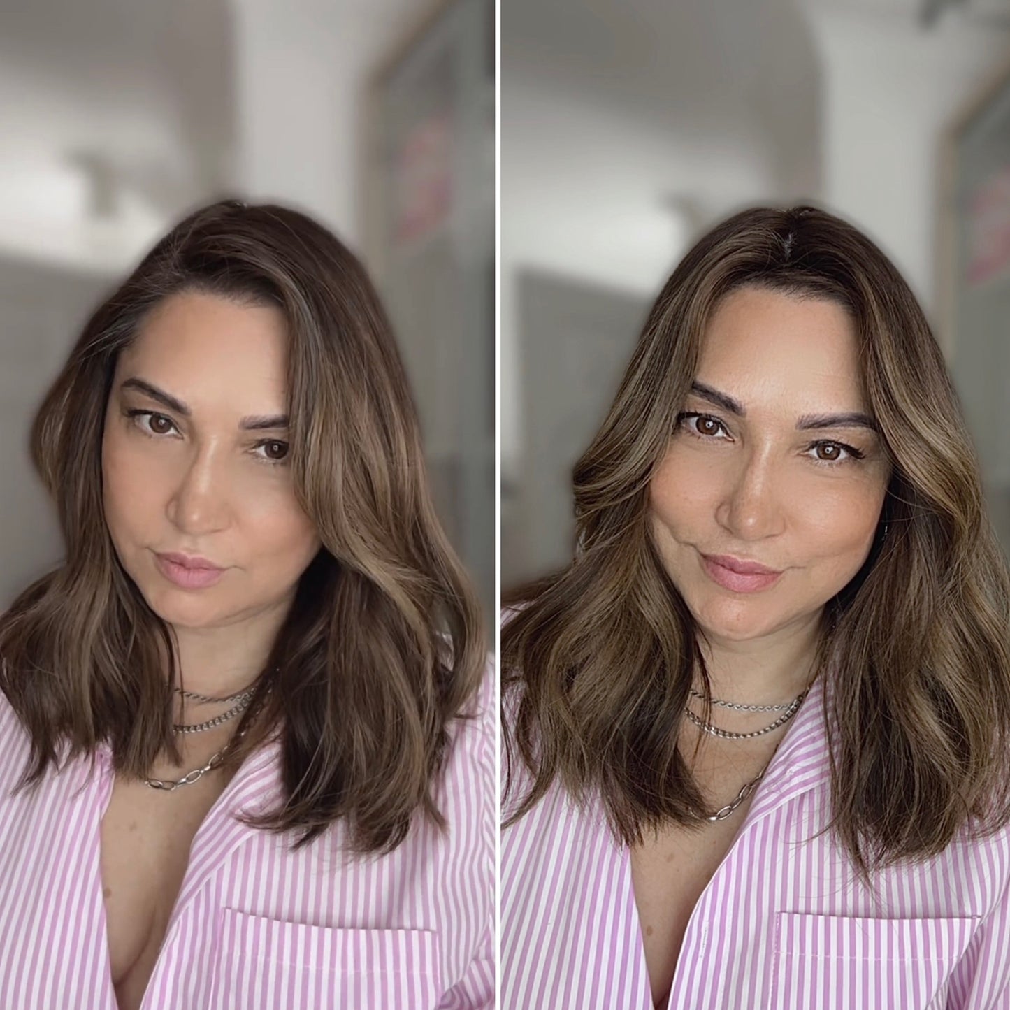 FEATHERLITE WARM BROWN BALAYAGE TOPPER