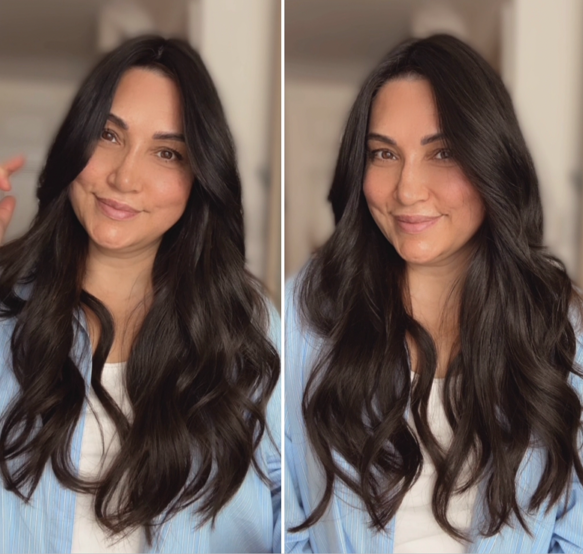 FEATHERLITE DARKEST BROWN TO SOFT BLACK VIRGIN HAIR TOPPER