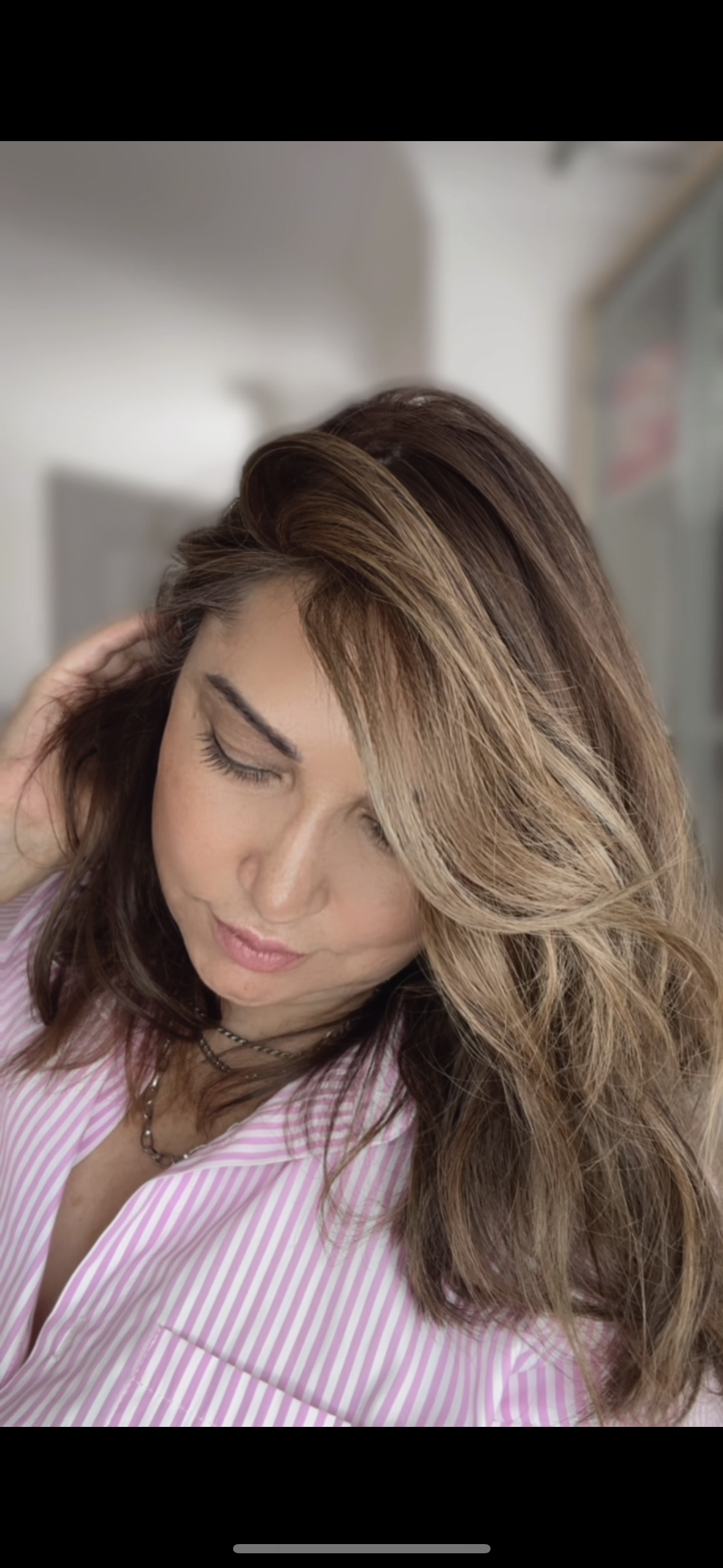 FEATHERLITE WARM BROWN BALAYAGE TOPPER