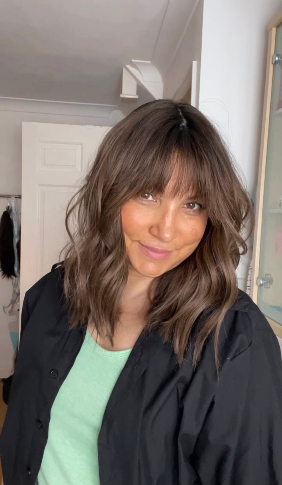 FEATHERLITE MEDIUM BROWN TOPPER WITH DARKER ROOT