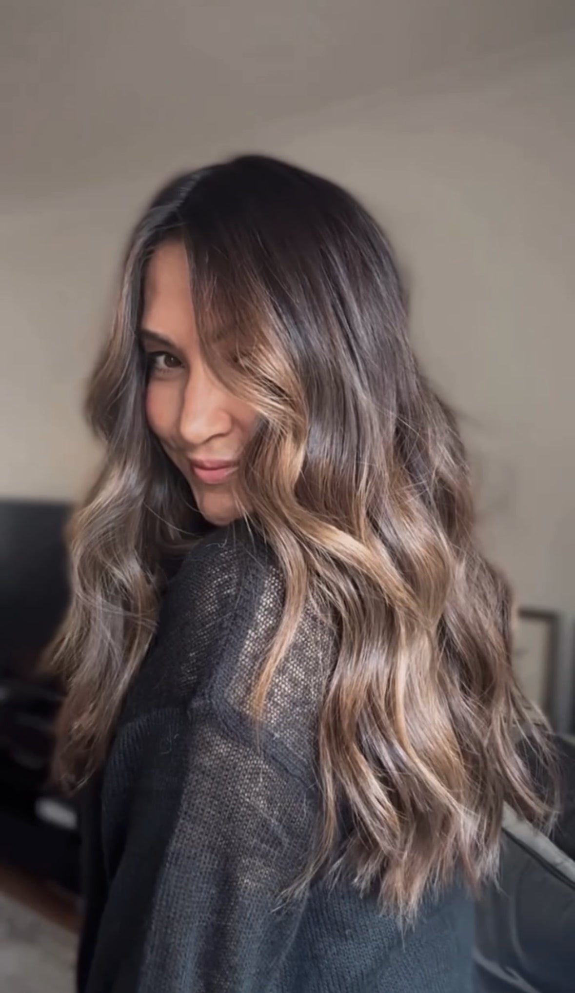 FEATHERLITE CARAMEL BALAYAGE TOPPER