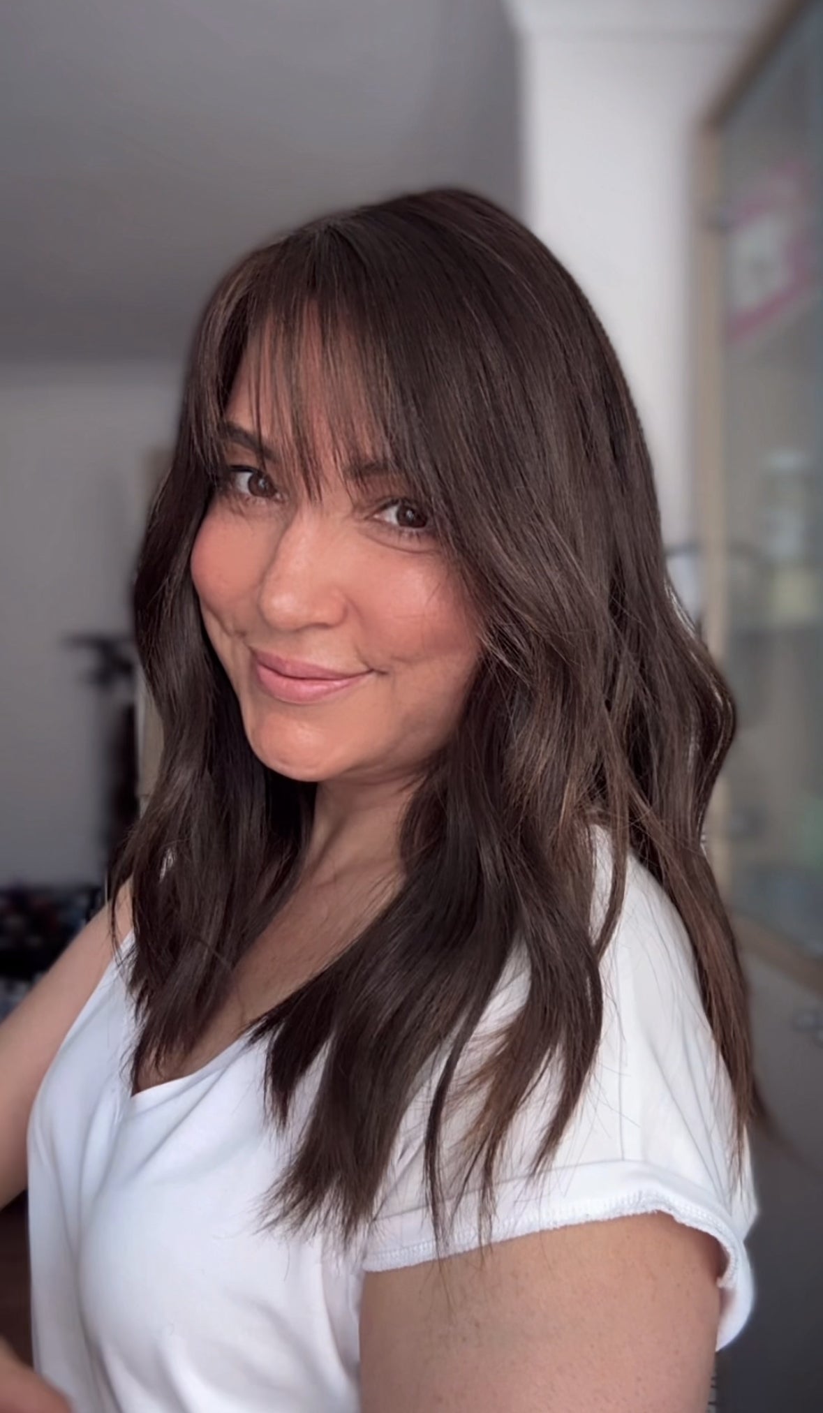 CHOCOLATE BROWN TOPPER WITH SUBTLE BALAYAGE