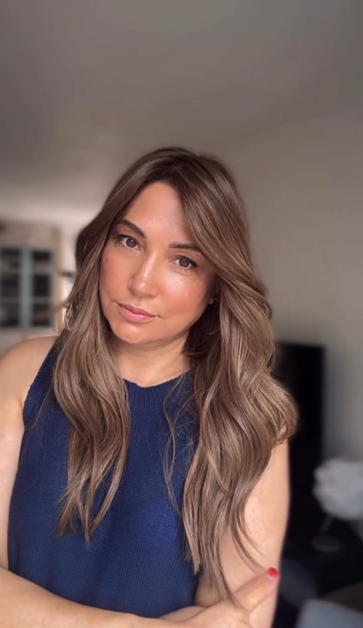 Featherlite Light Brown Topper With Soft Balayage