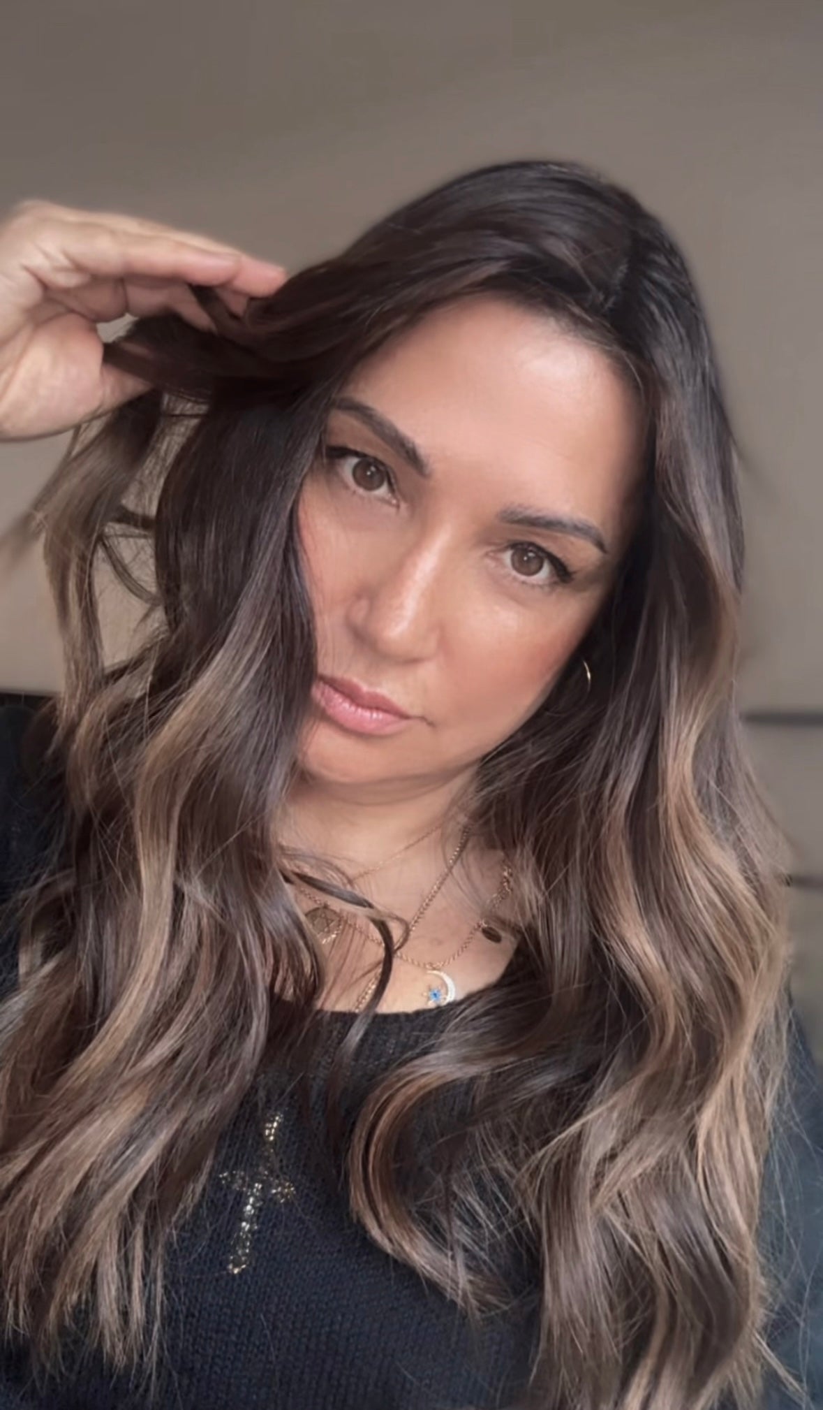 FEATHERLITE CARAMEL BALAYAGE TOPPER