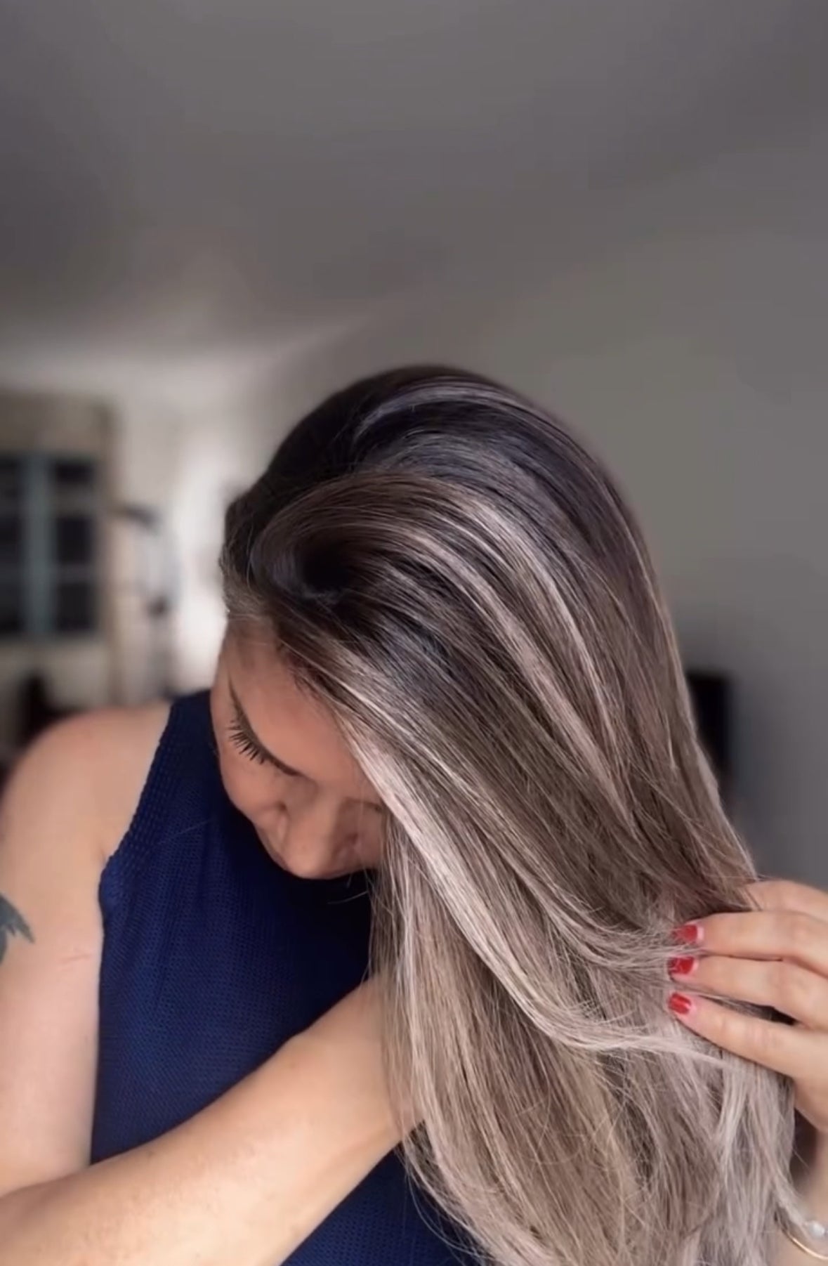 ASHY BLONDE BALAYAGE TOPPER