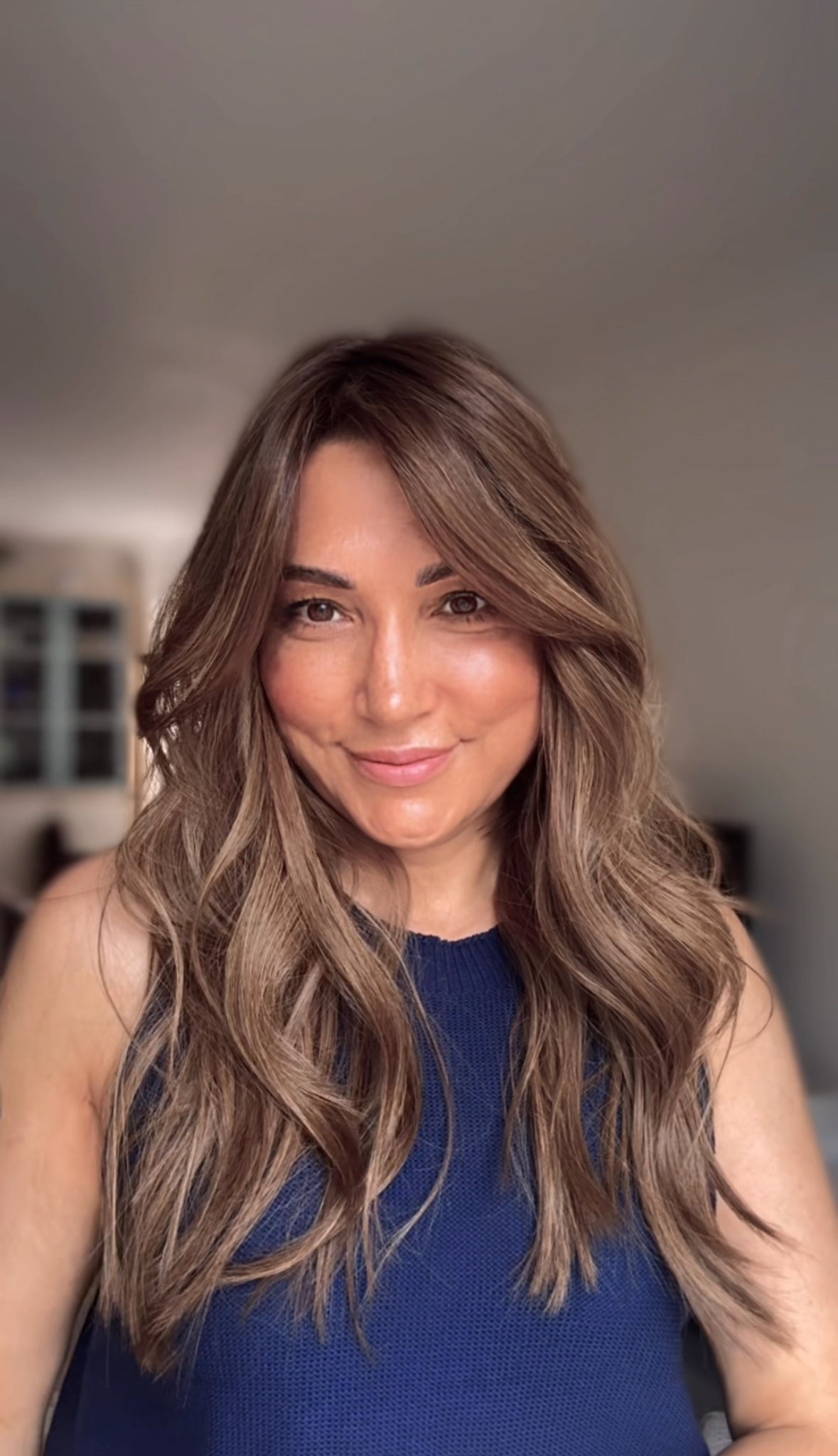 Featherlite Light Brown Topper With Soft Balayage