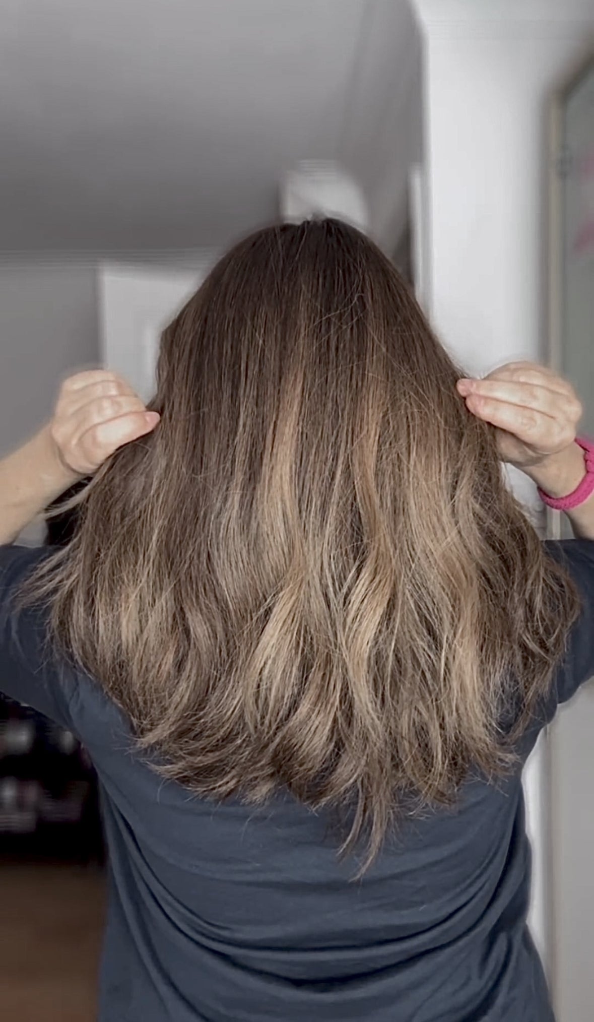 FEATHERLITE WARM BROWN BALAYAGE TOPPER