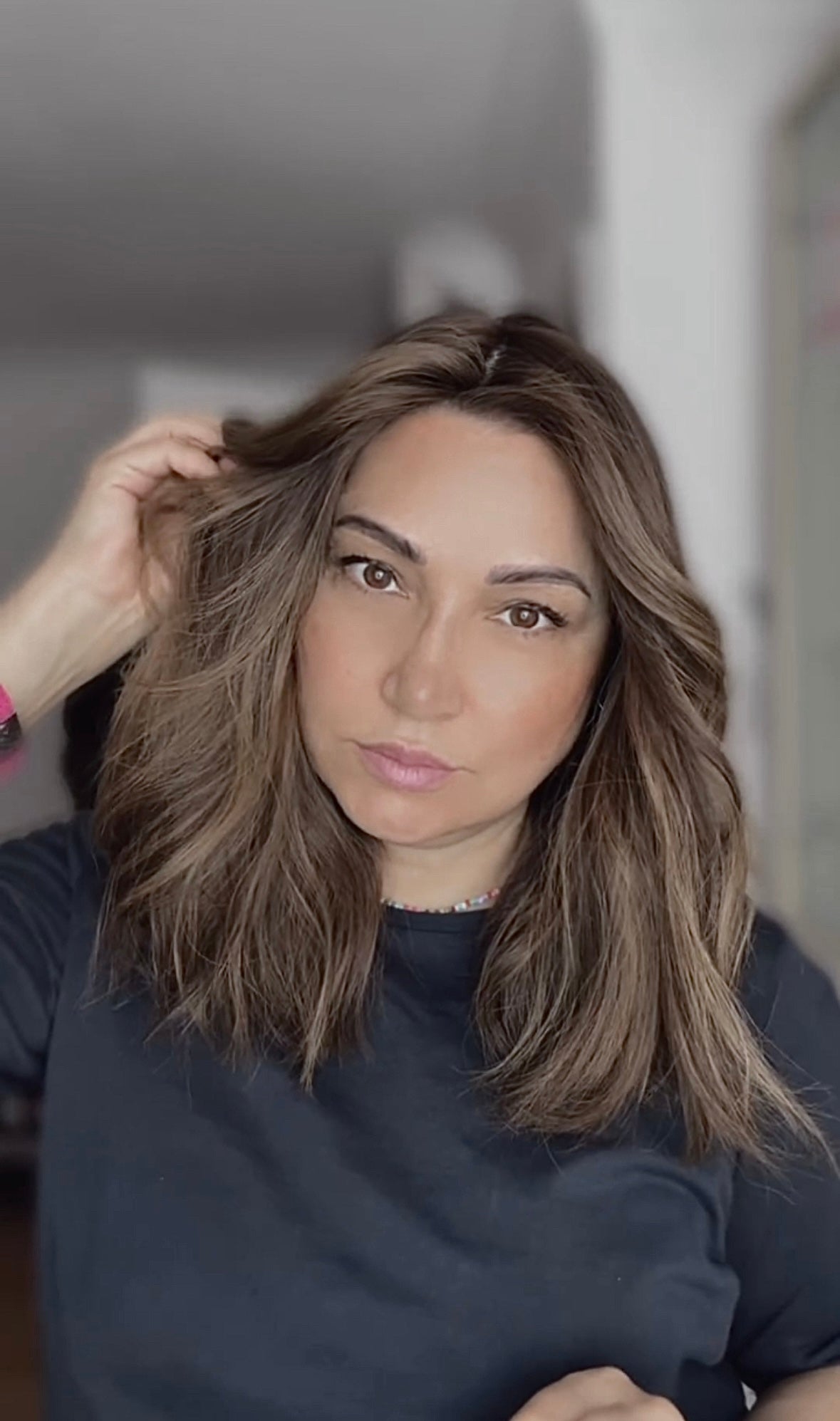 FEATHERLITE WARM BROWN BALAYAGE TOPPER