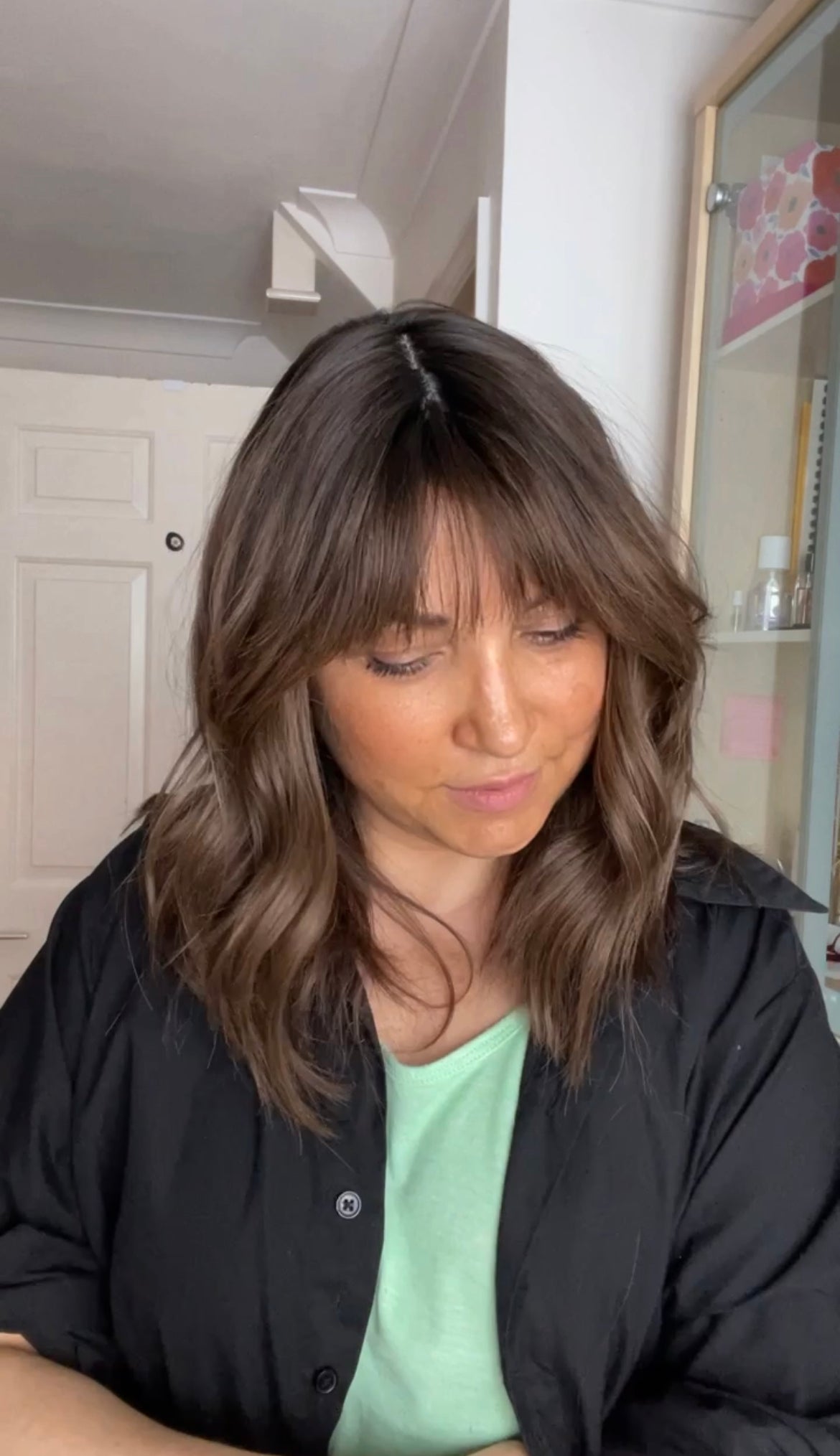 FEATHERLITE MEDIUM BROWN TOPPER WITH DARKER ROOT