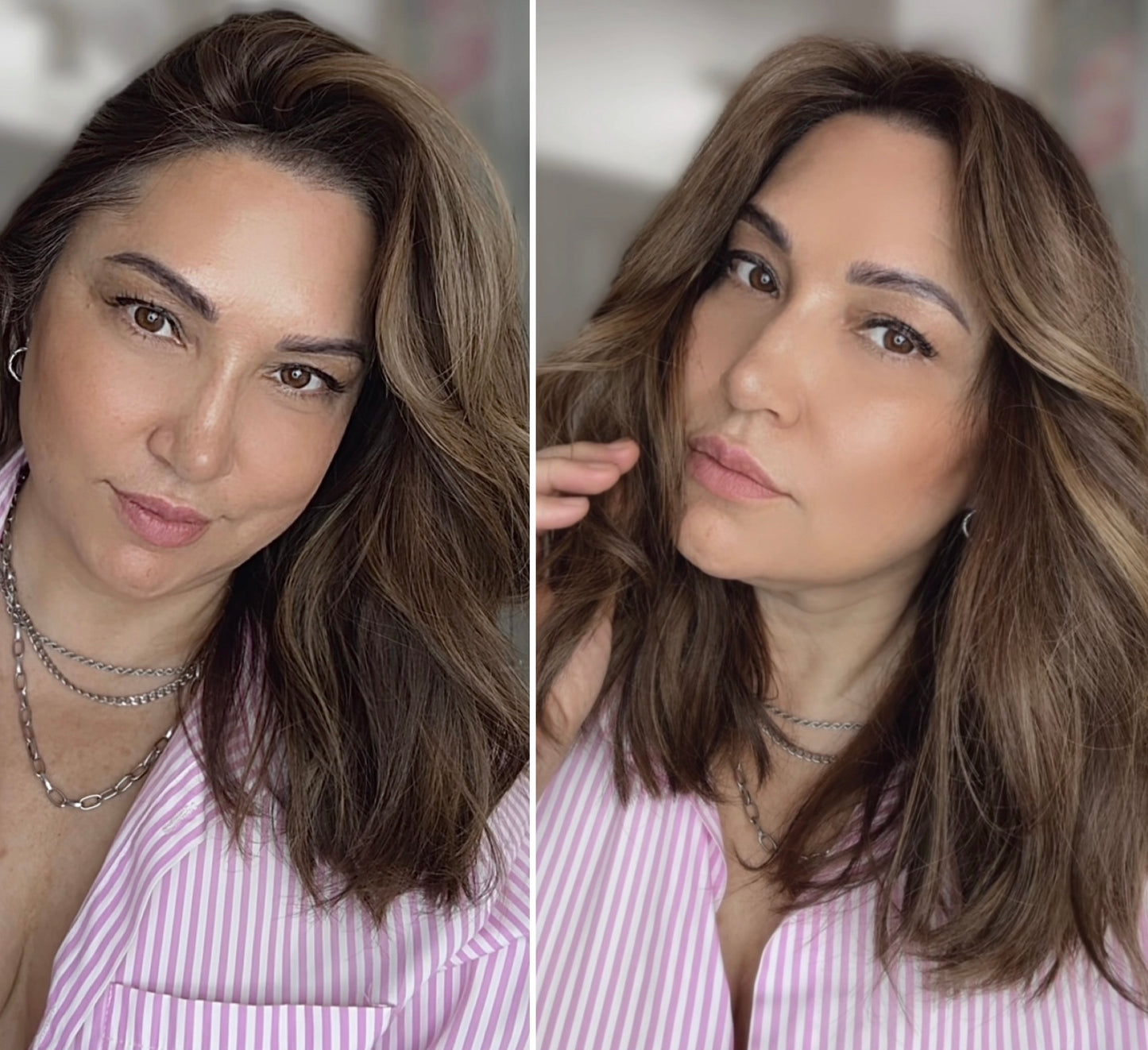 FEATHERLITE WARM BROWN BALAYAGE TOPPER