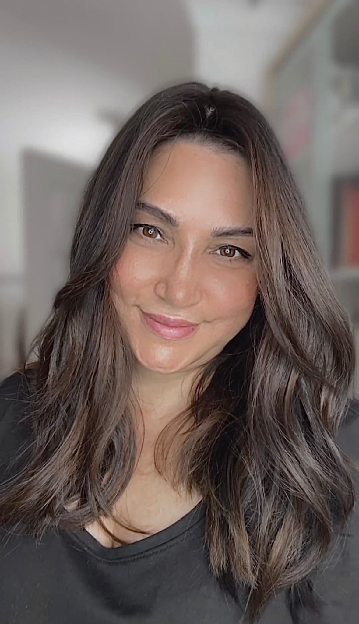 Reserved for S. FEATHERLITE VIRGIN BASE DARK BROWN TOPPER WARM BALAYAGE