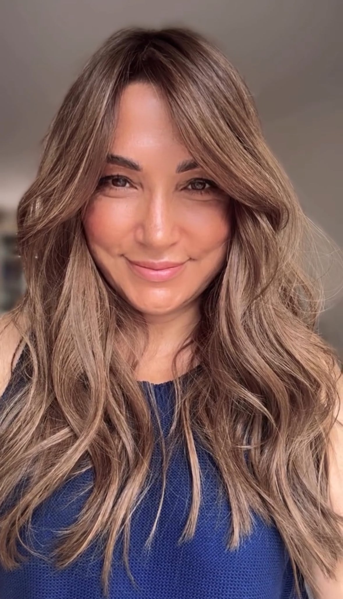 Featherlite Light Brown Topper With Soft Balayage