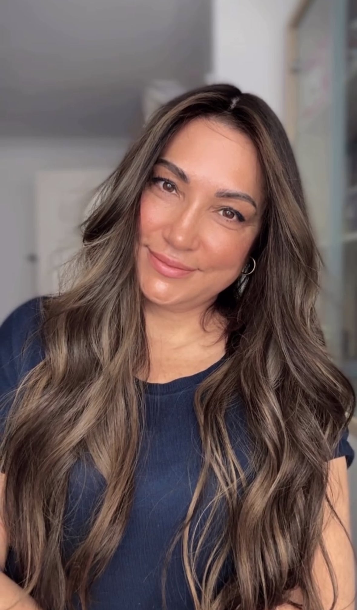 FEATHERLITE ASHY RIBBON BALAYAGE TOPPER