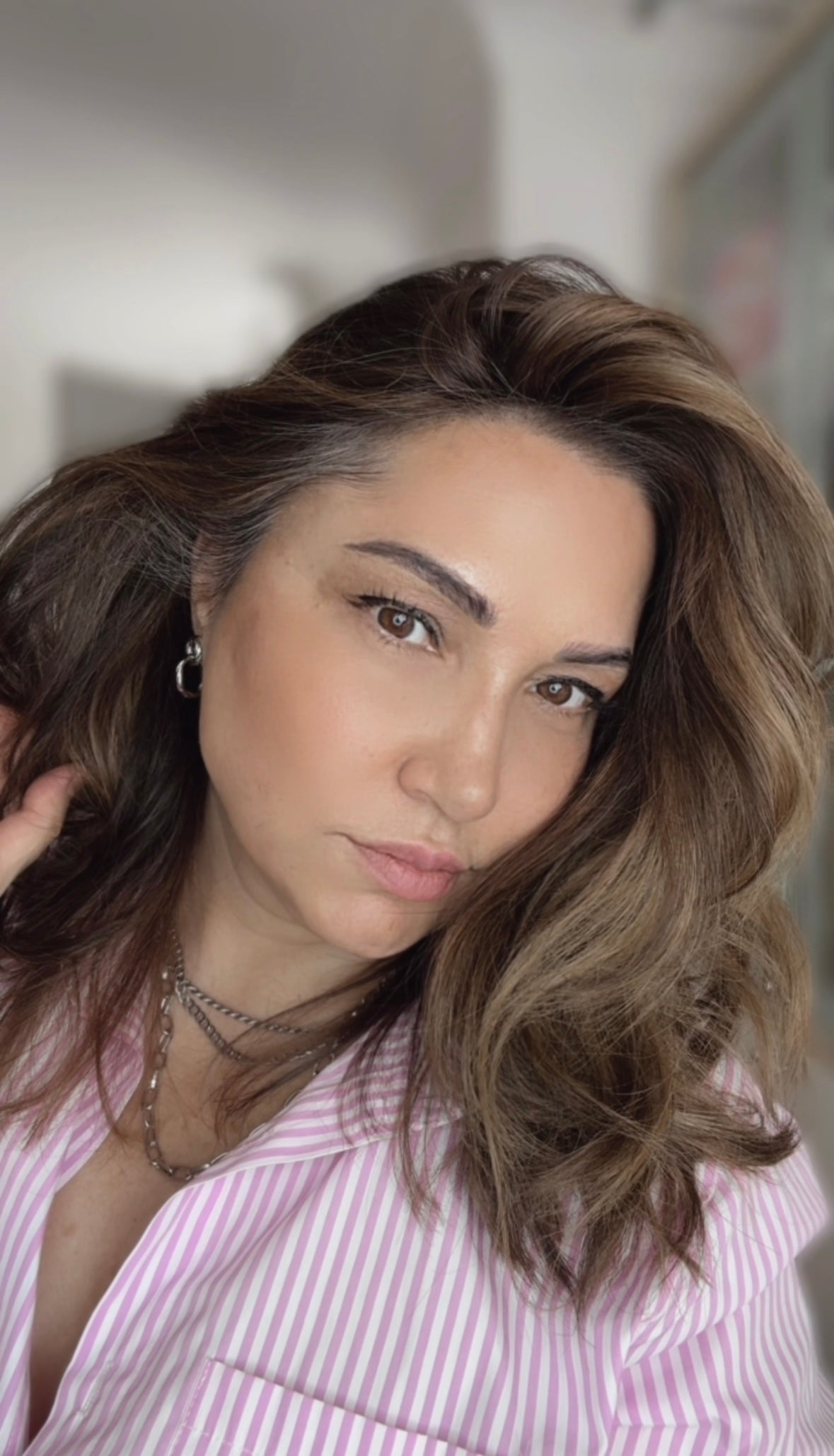 FEATHERLITE WARM BROWN BALAYAGE TOPPER