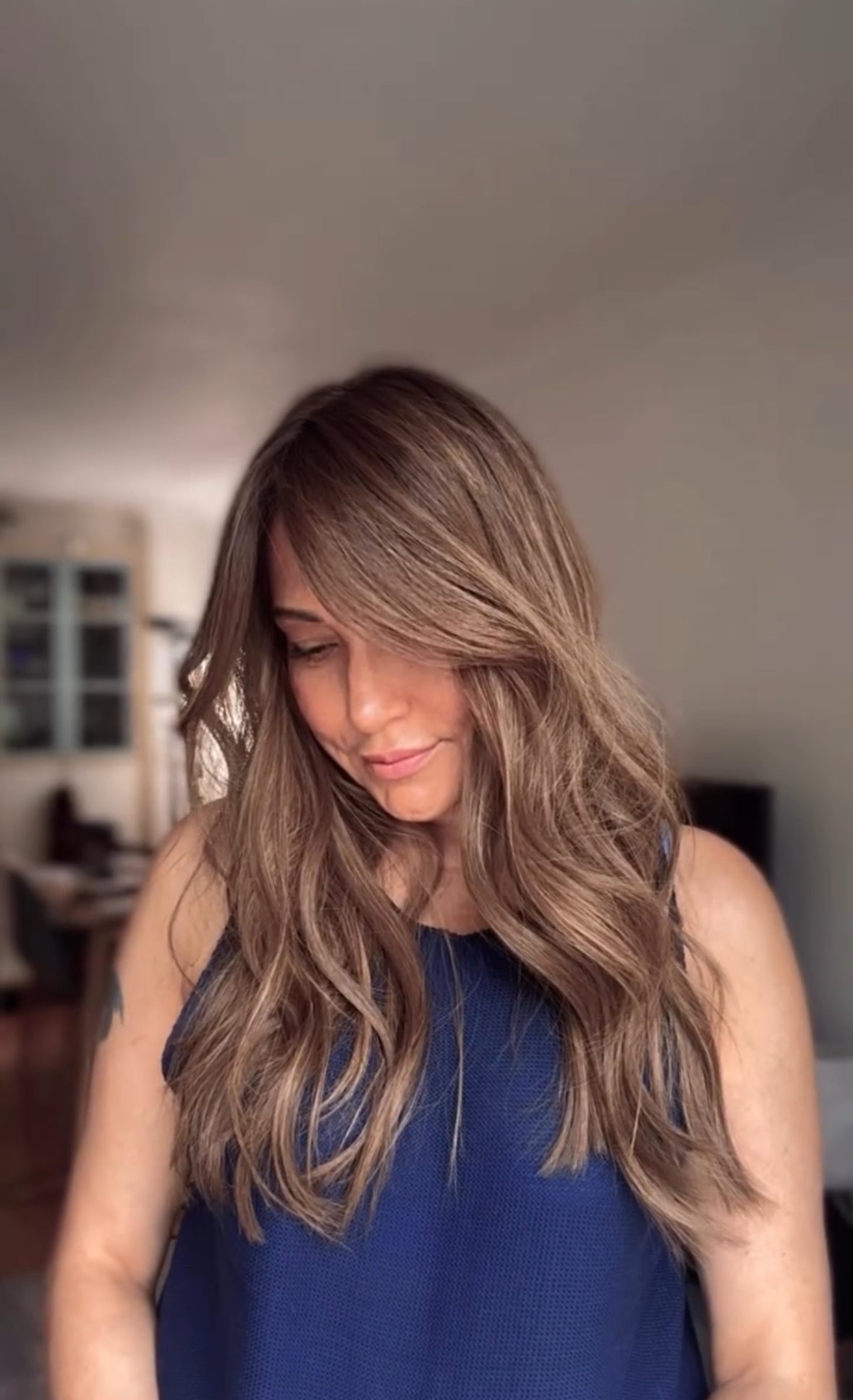 Featherlite Light Brown Topper With Soft Balayage