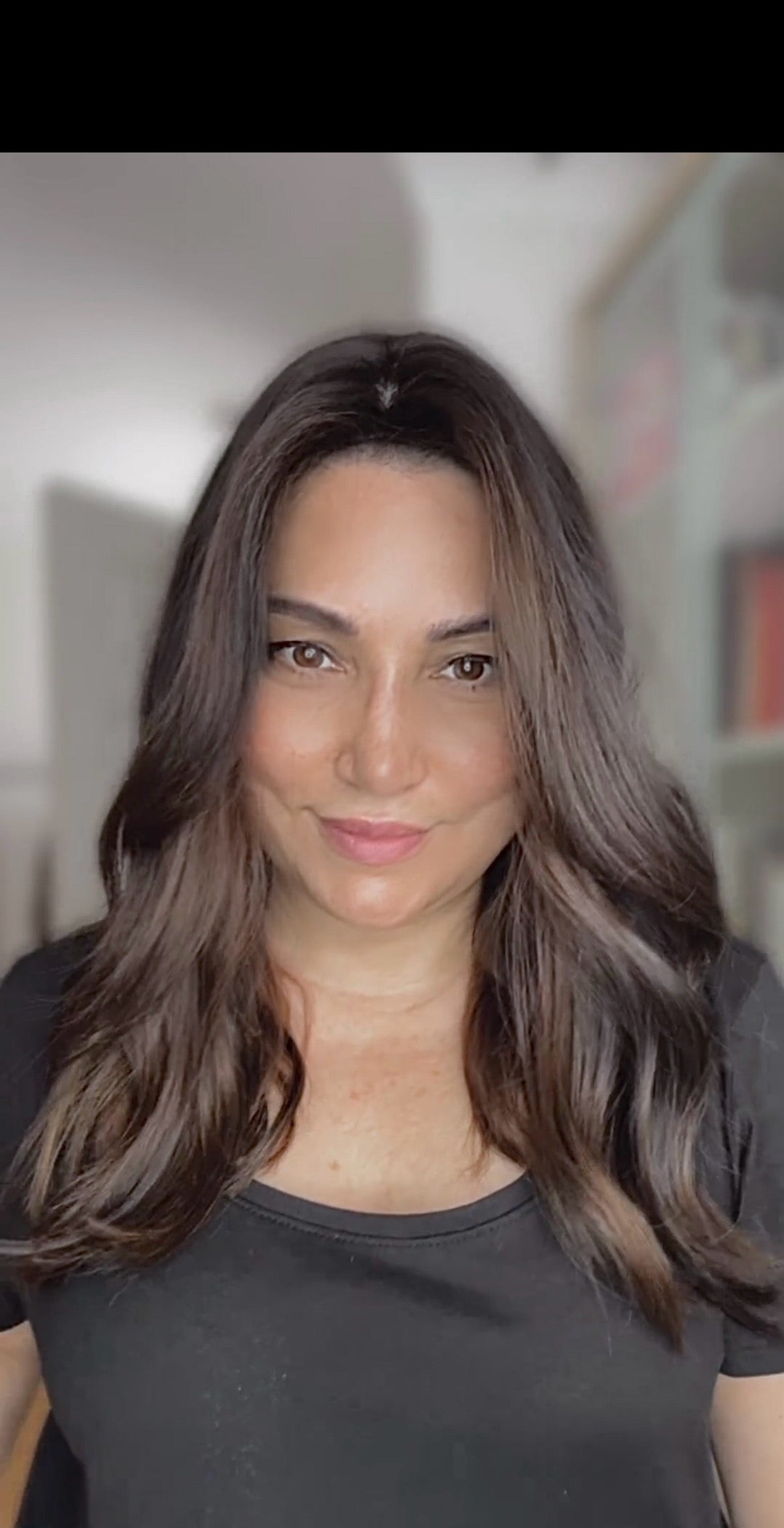 Reserved for S. FEATHERLITE VIRGIN BASE DARK BROWN TOPPER WARM BALAYAGE