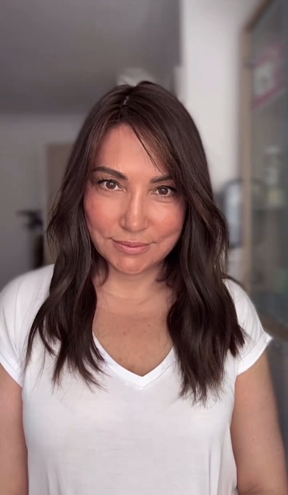 CHOCOLATE BROWN TOPPER WITH SUBTLE BALAYAGE