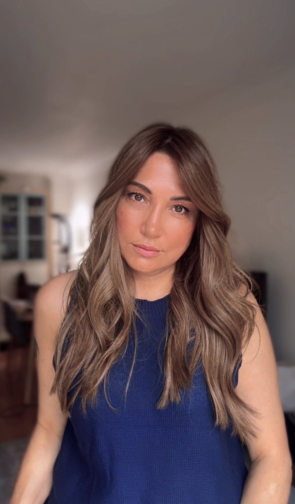 Featherlite Light Brown Topper With Soft Balayage