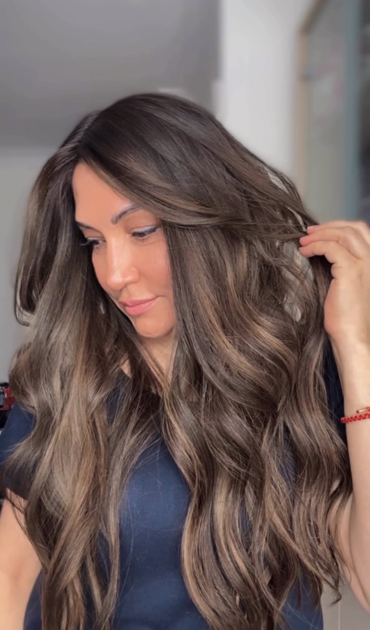 FEATHERLITE ASHY RIBBON BALAYAGE TOPPER