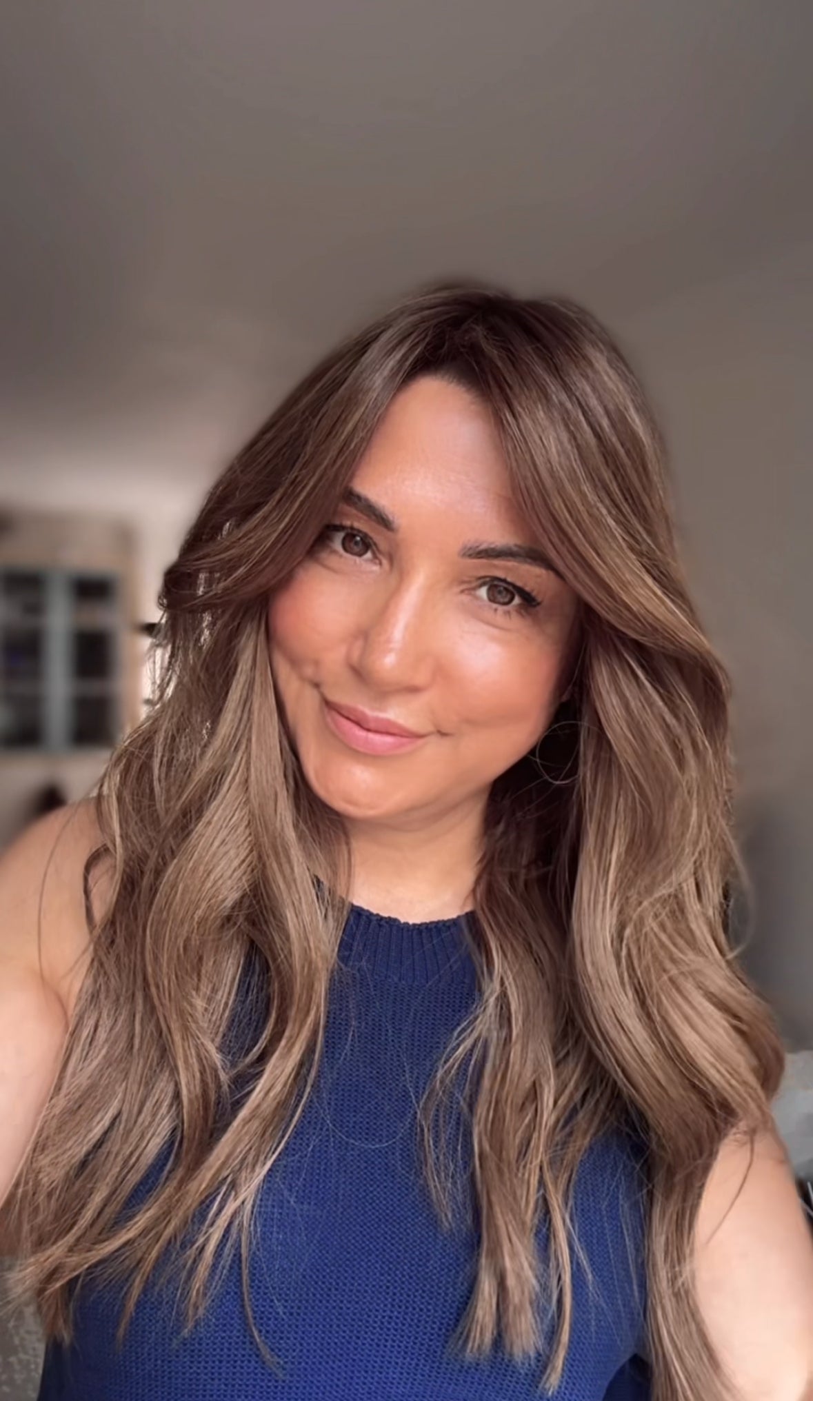 Featherlite Light Brown Topper With Soft Balayage