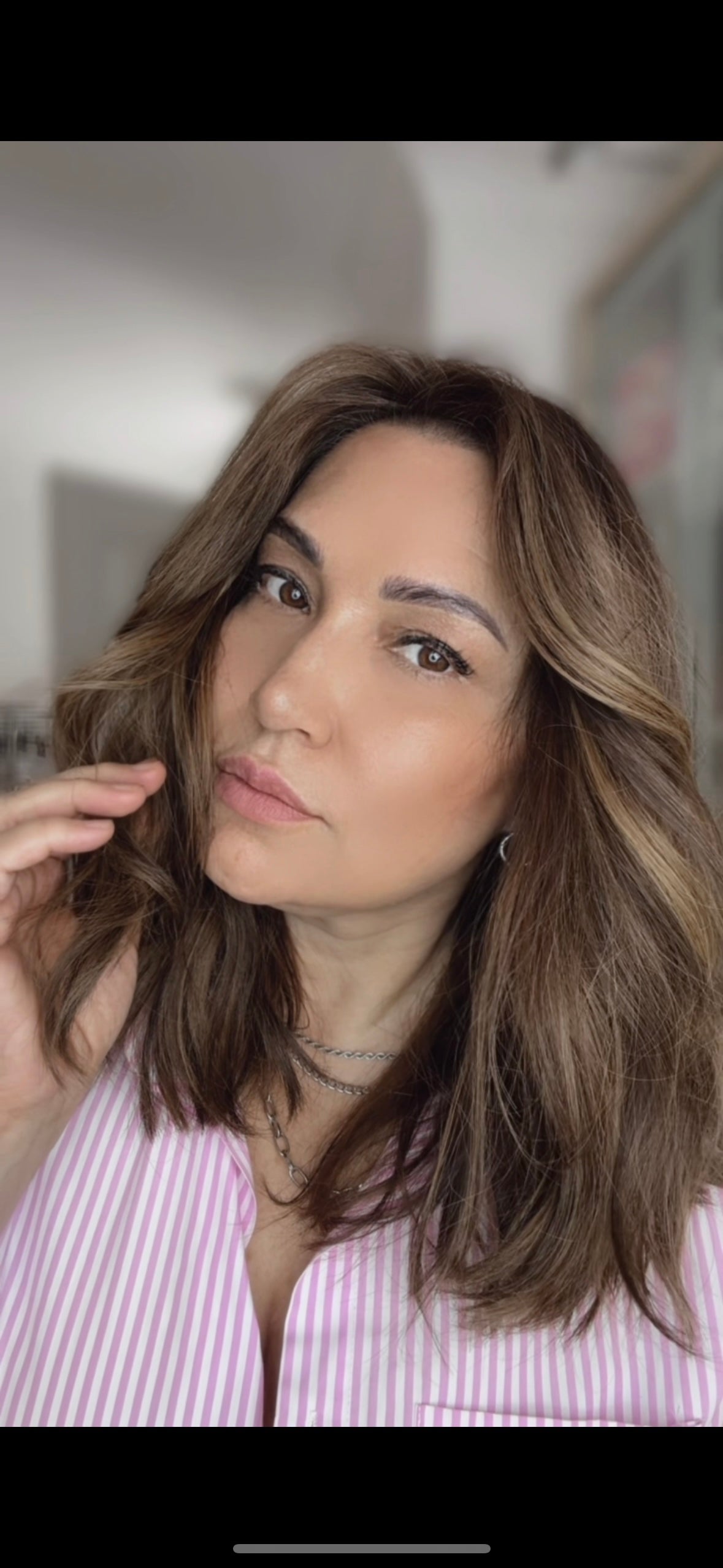 FEATHERLITE WARM BROWN BALAYAGE TOPPER