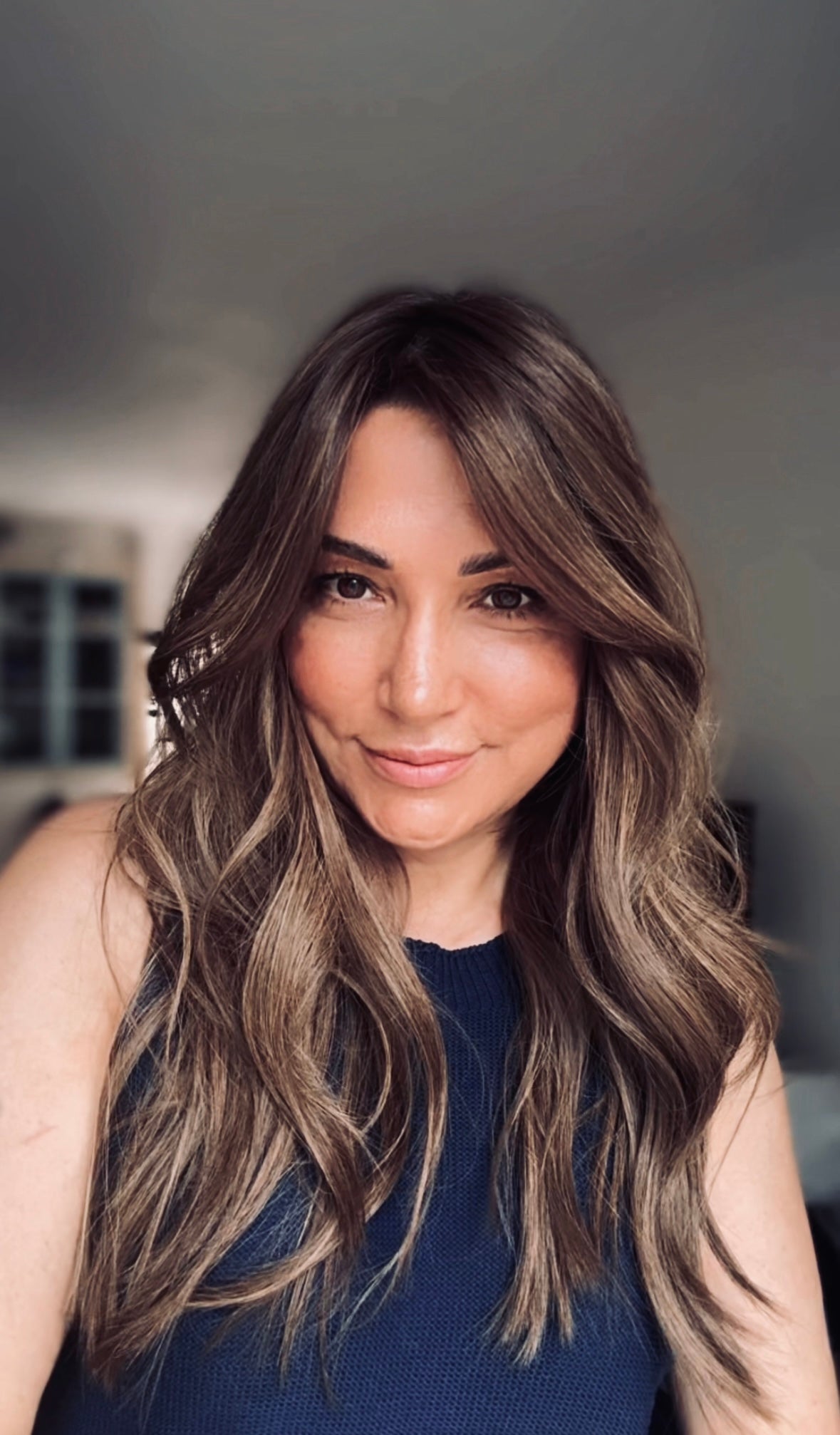 Featherlite Light Brown Topper With Soft Balayage