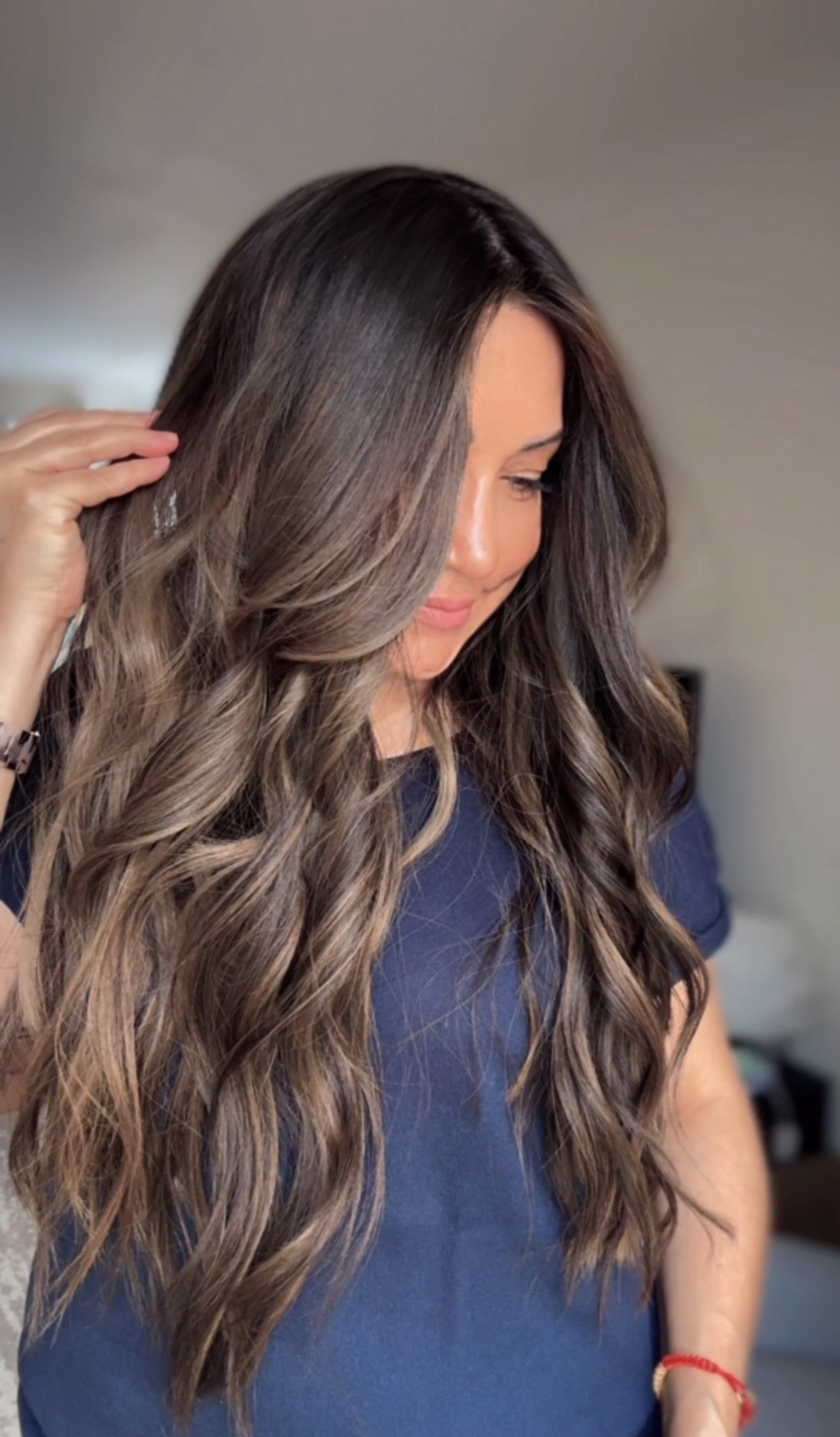 FEATHERLITE ASHY RIBBON BALAYAGE TOPPER