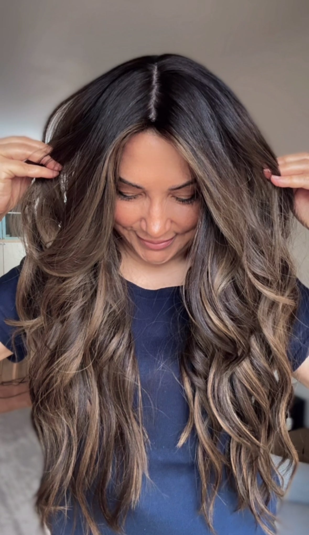FEATHERLITE ASHY RIBBON BALAYAGE TOPPER
