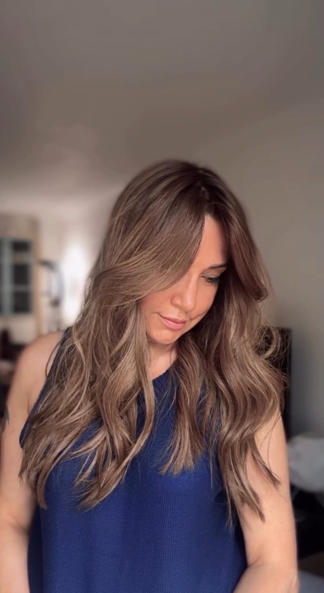 Featherlite Light Brown Topper With Soft Balayage