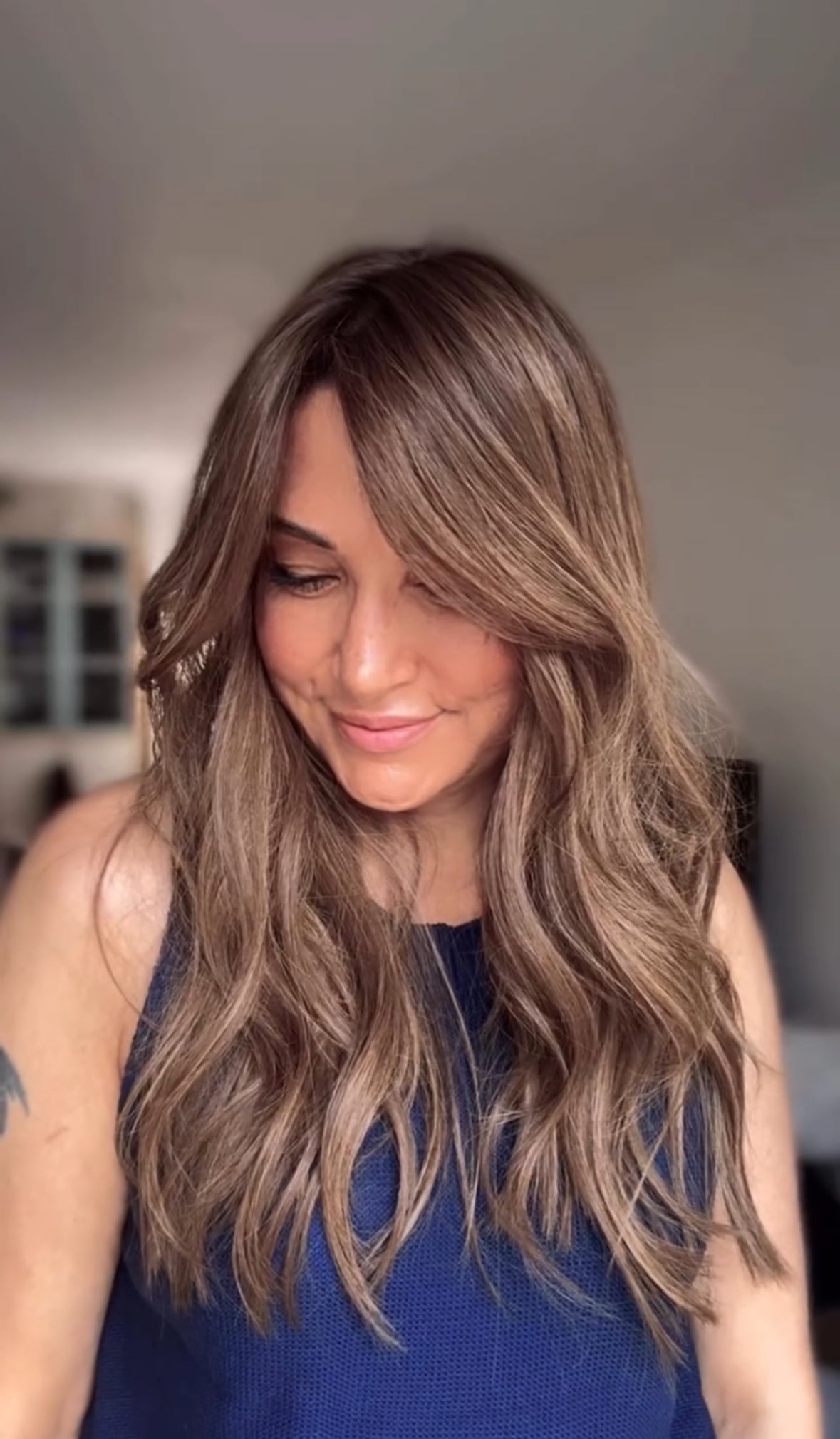 Featherlite Light Brown Topper With Soft Balayage