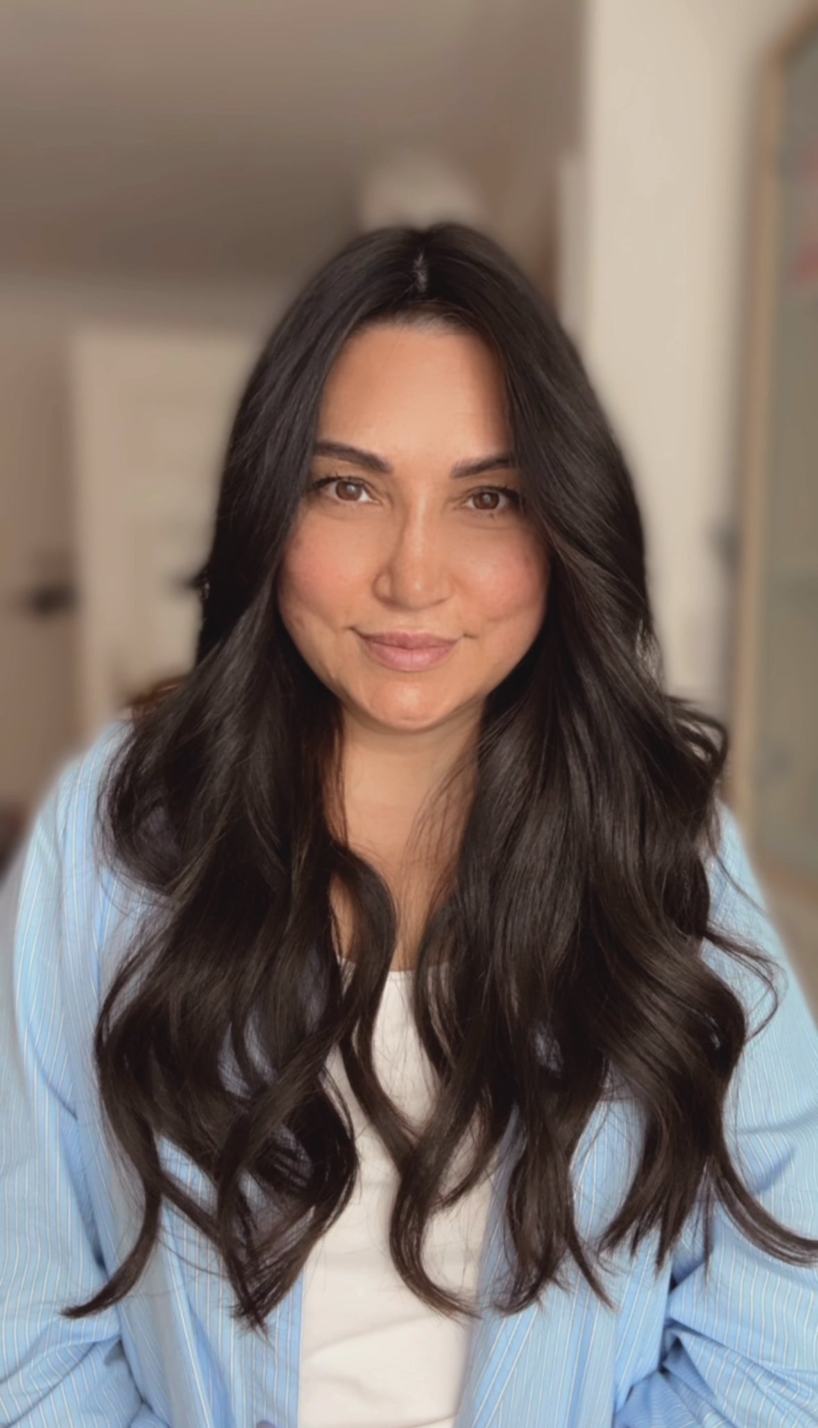 FEATHERLITE DARKEST BROWN TO SOFT BLACK VIRGIN HAIR TOPPER