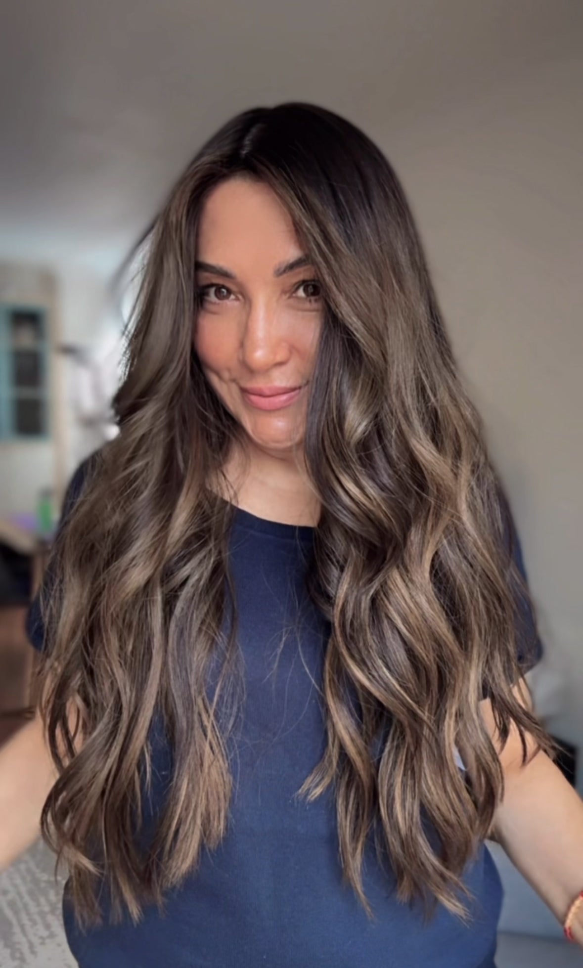 FEATHERLITE ASHY RIBBON BALAYAGE TOPPER