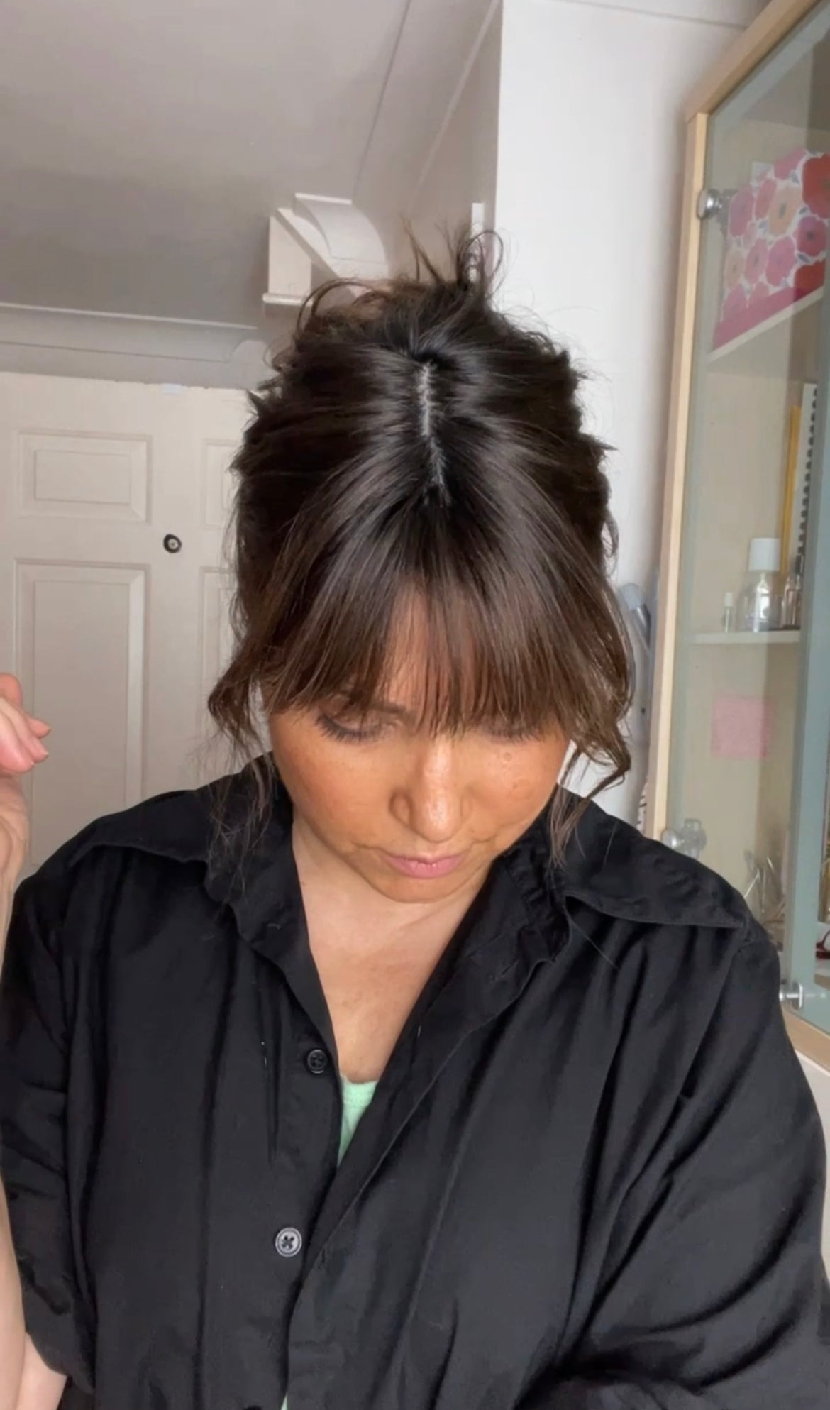 FEATHERLITE MEDIUM BROWN TOPPER WITH DARKER ROOT