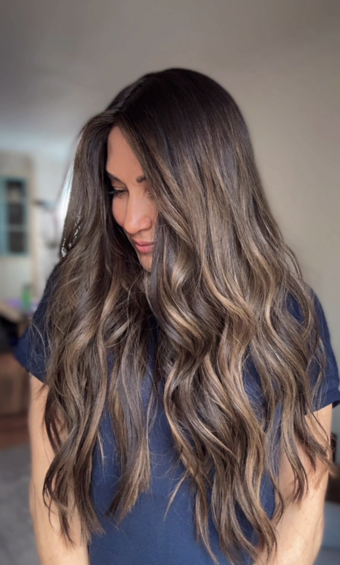 FEATHERLITE ASHY RIBBON BALAYAGE TOPPER