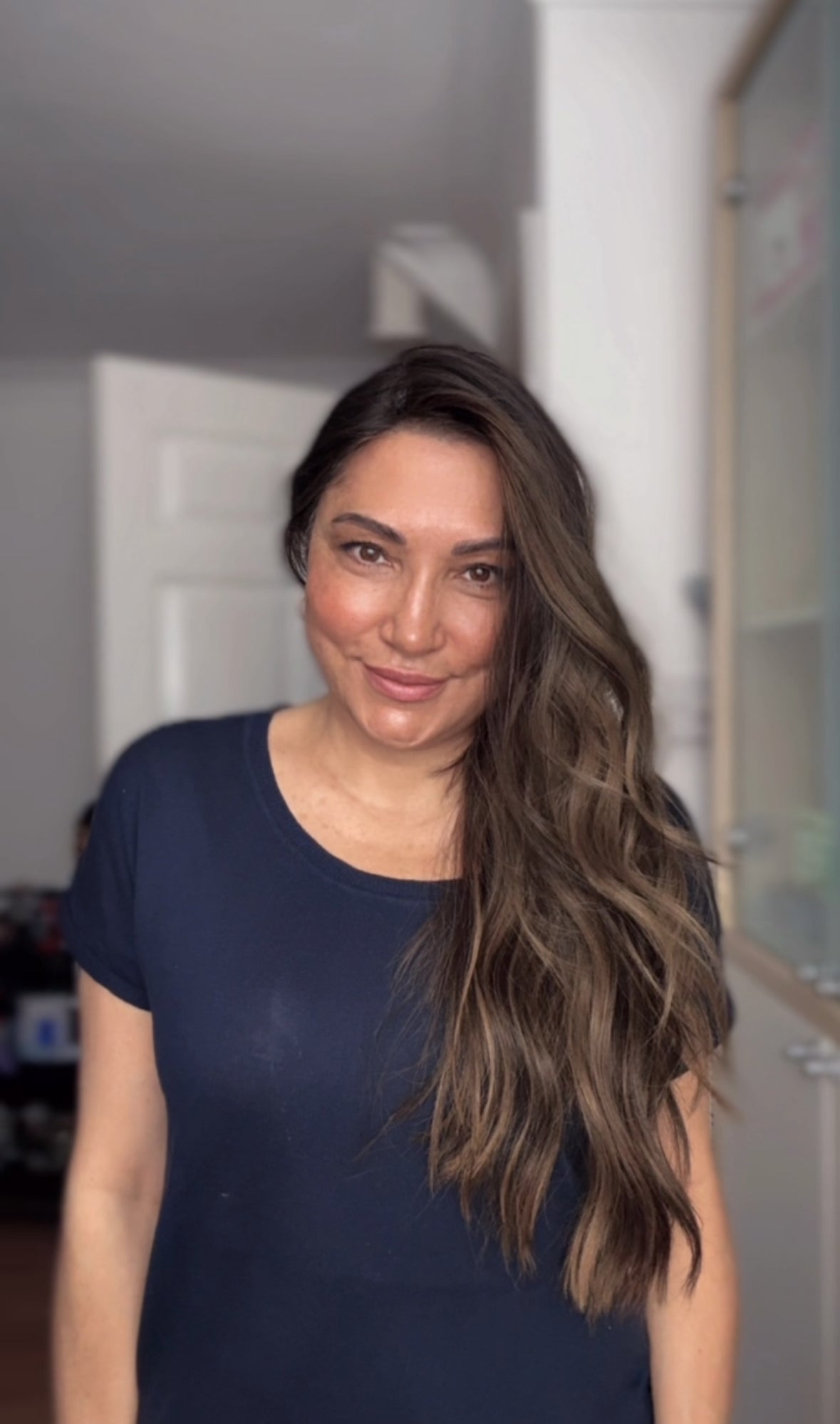 FEATHERLITE ASHY RIBBON BALAYAGE TOPPER