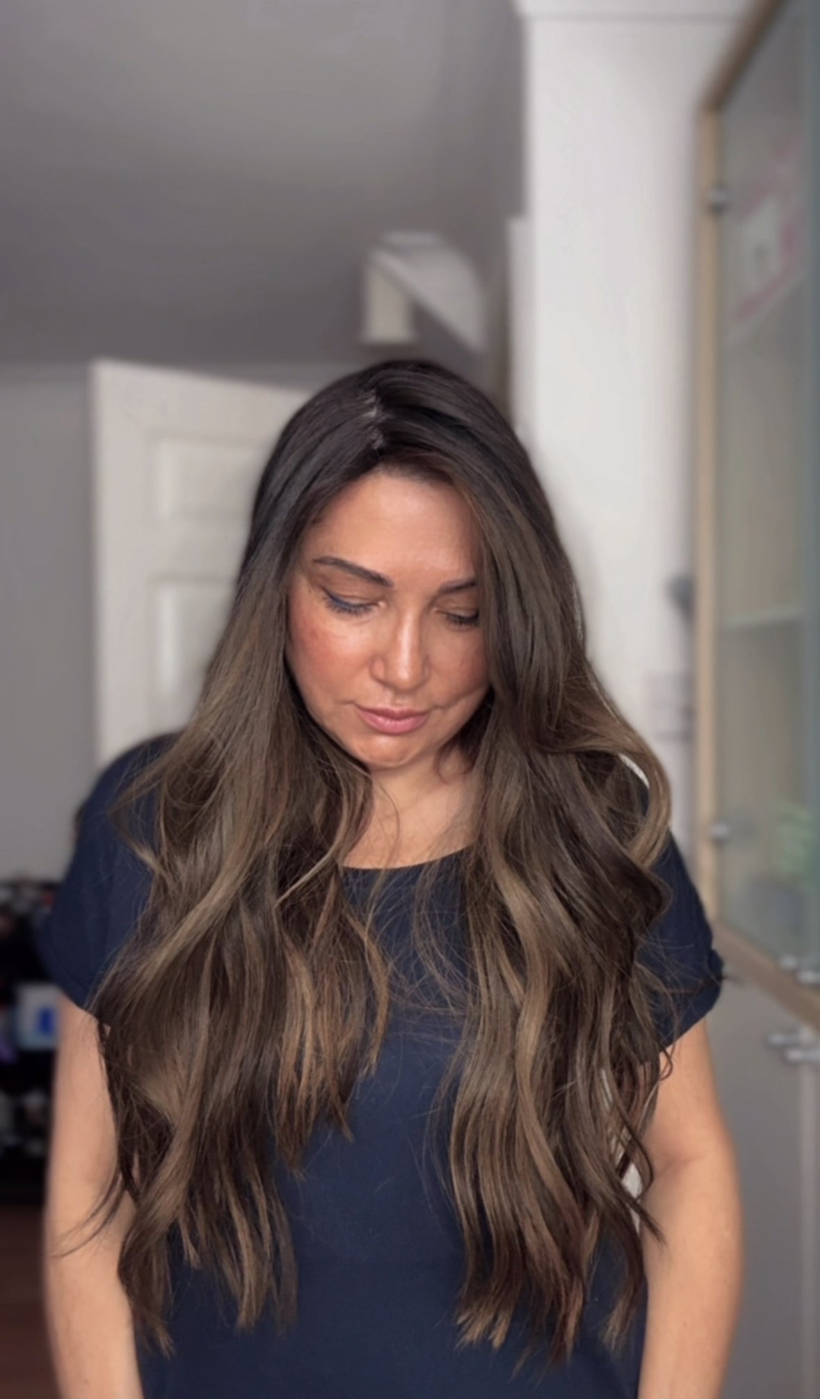 FEATHERLITE ASHY RIBBON BALAYAGE TOPPER