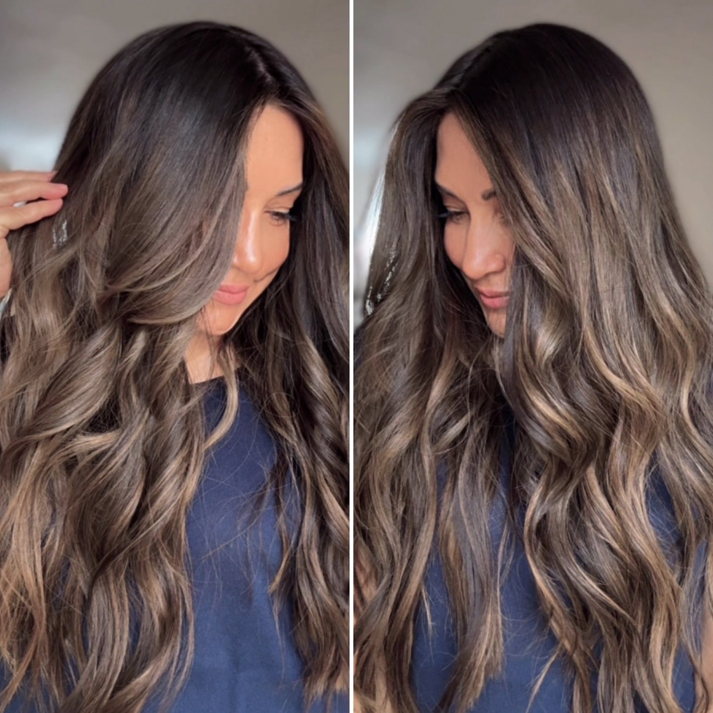 FEATHERLITE ASHY RIBBON BALAYAGE TOPPER