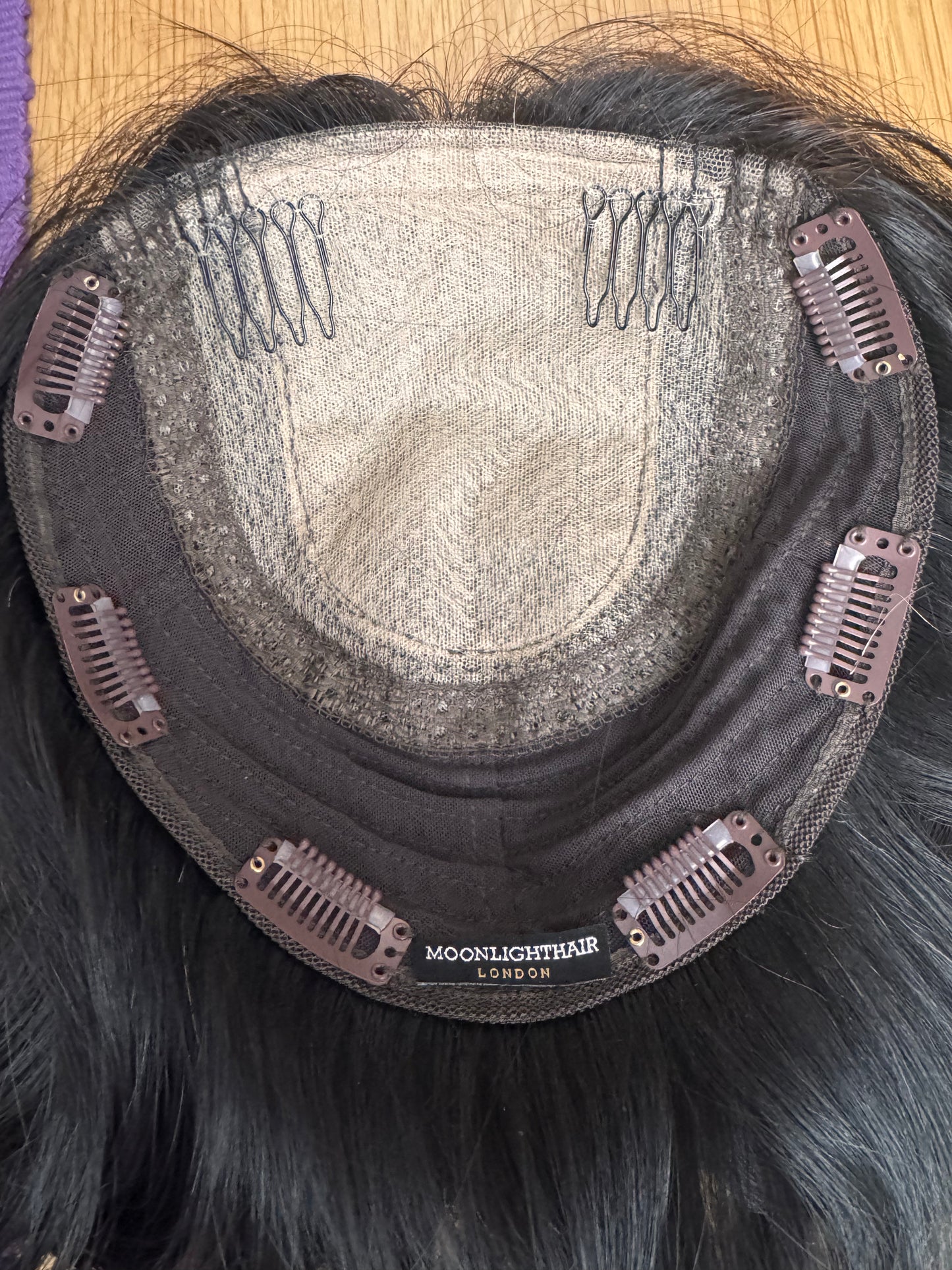 SOFT BLACK SILK-LACE LESS DENSITY TOPPER