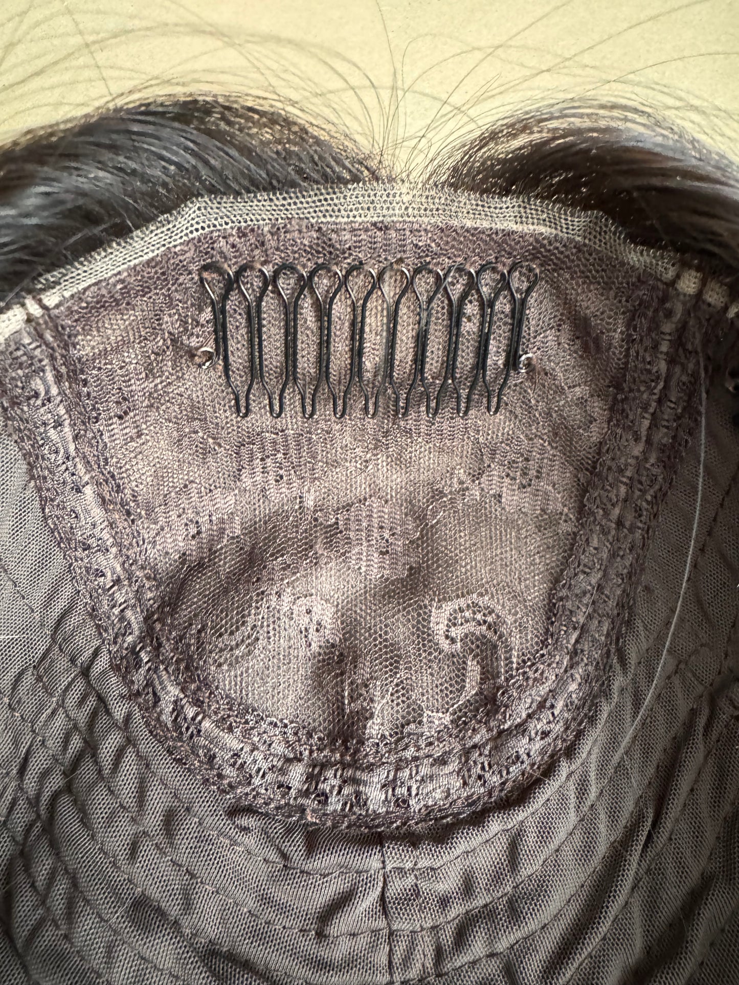 Reserved for Sandra SILK-LACE TOPPER / ULTRA LIGHT CAP-LOWER DENSITY