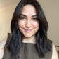 VIRGIN BASE DARK BROWN TOPPER WITH SOFT CARAMEL BALAYAGE