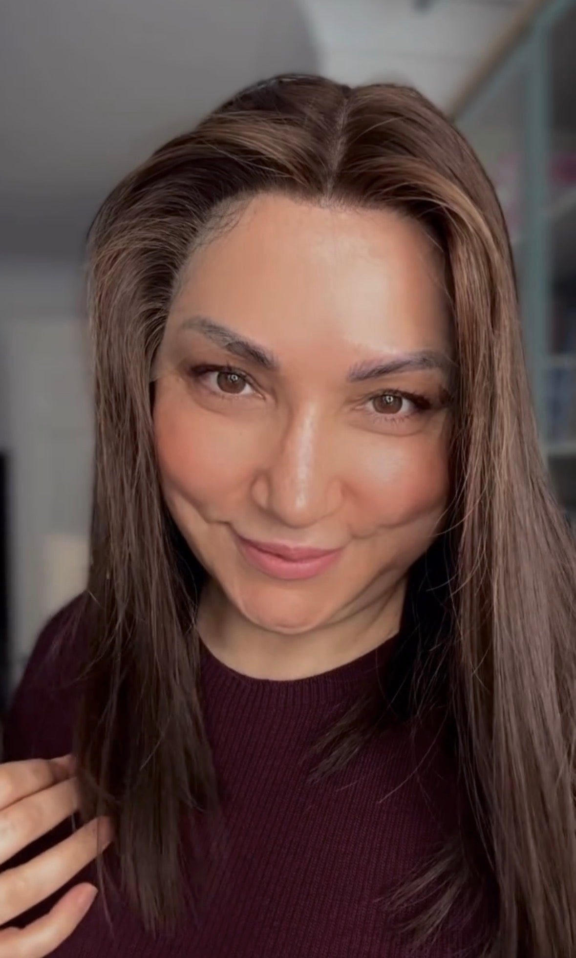 Medium Brown Lace Top Wig