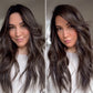 DARK BROWN ASHY BALAYAGE TOPPER