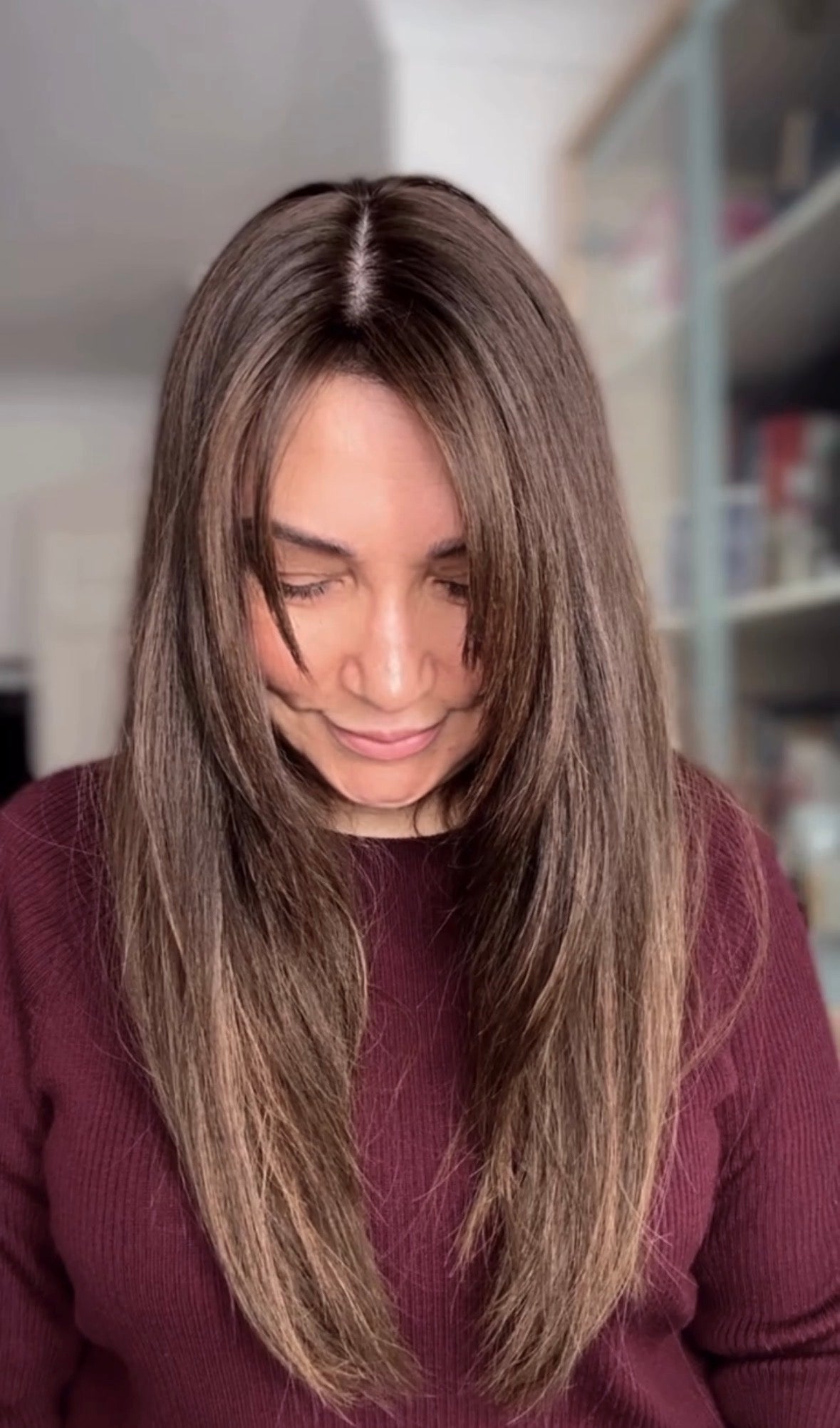 LIGHT BROWN BALAYAGE TOPPER
