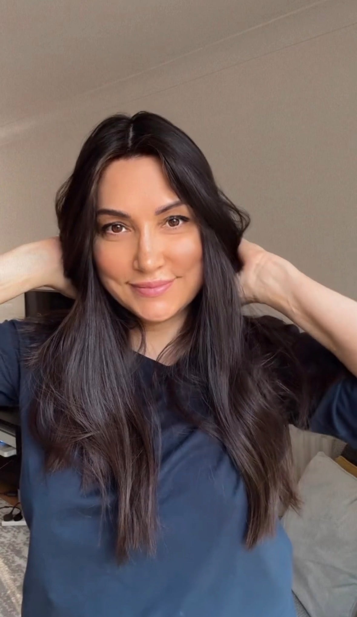 DARKEST BROWN/SOFT BLACK VIRGIN HAIR TOPPER